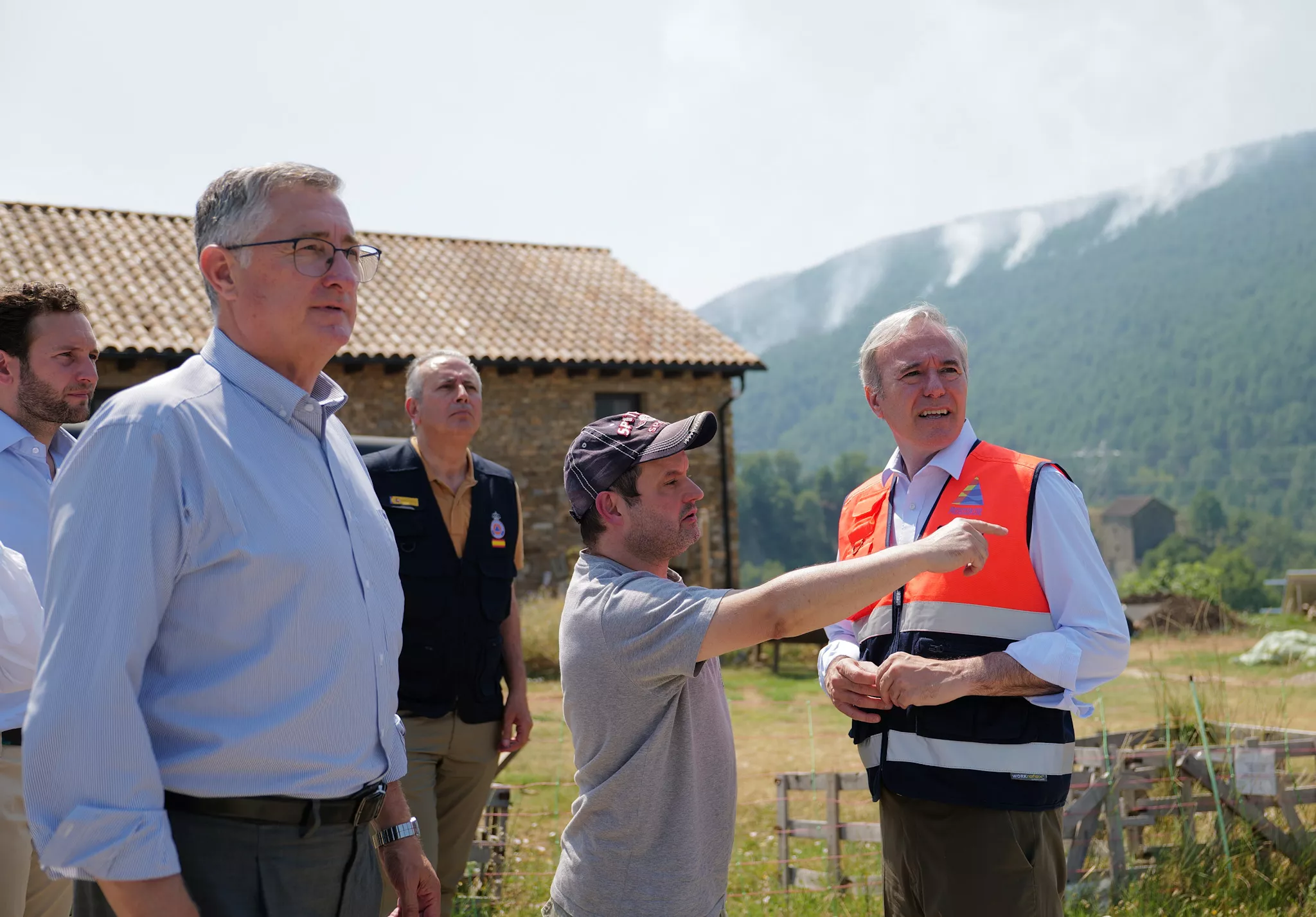 El presidente Azcón se ha desplazado al Sobrarbe para conocer in situ lo sucedido.