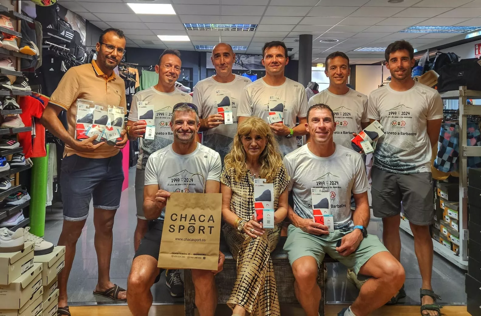 Todo listo para el gran reto de Montañeros de Aragón Barbastro: desde la cima del Aneto hasta Barbastro
