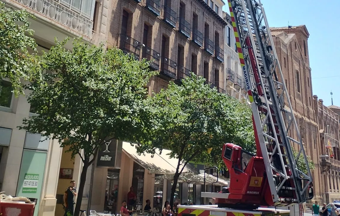 Falsa alarma de incendio en el Coso Alto de Huesca. 