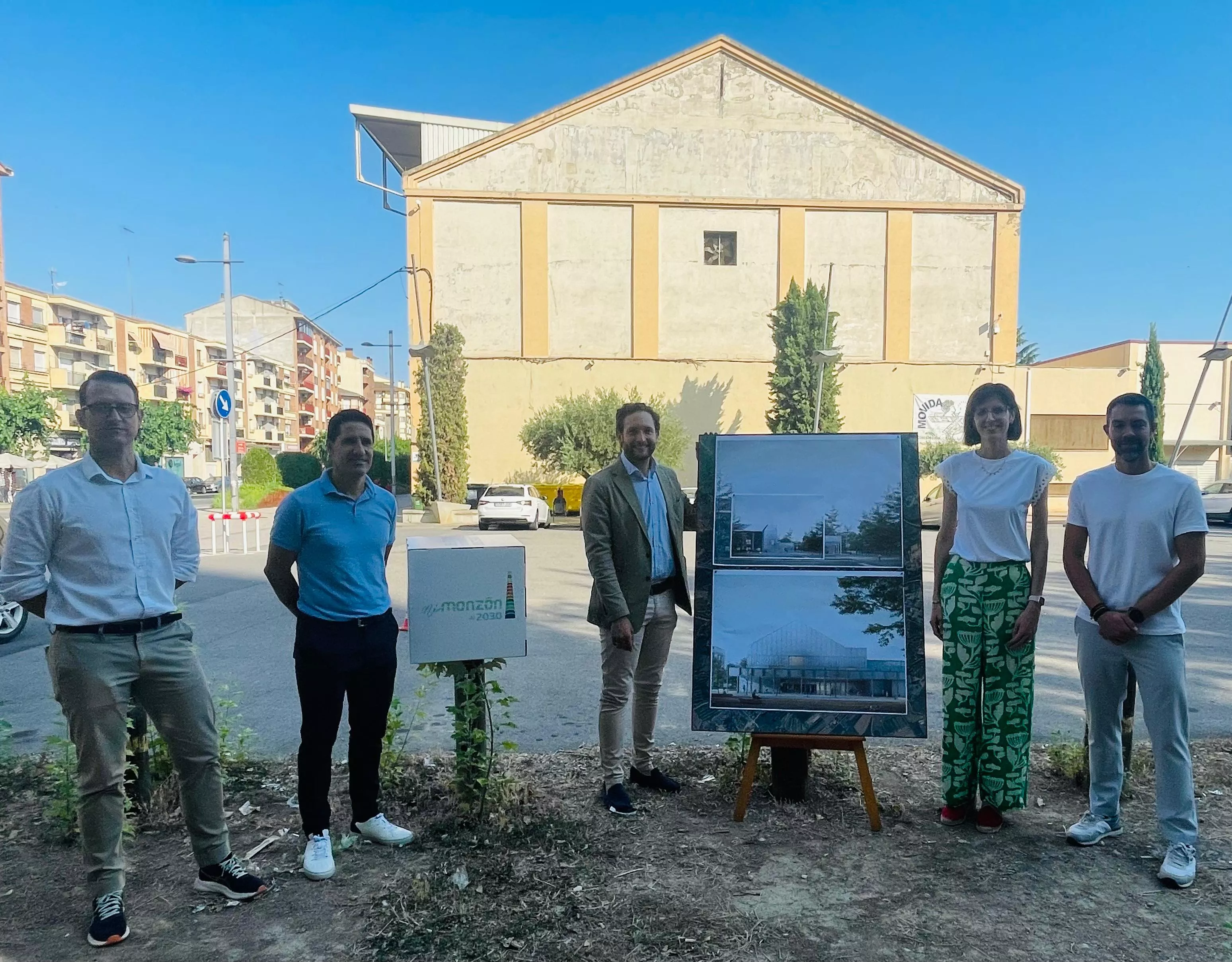 Presentación del proyecto de rehabilitación de la nave de la Azucarera de Monzón.