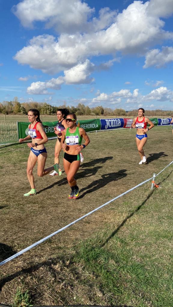 Carrera femenina en el Cross de Atapuerca.