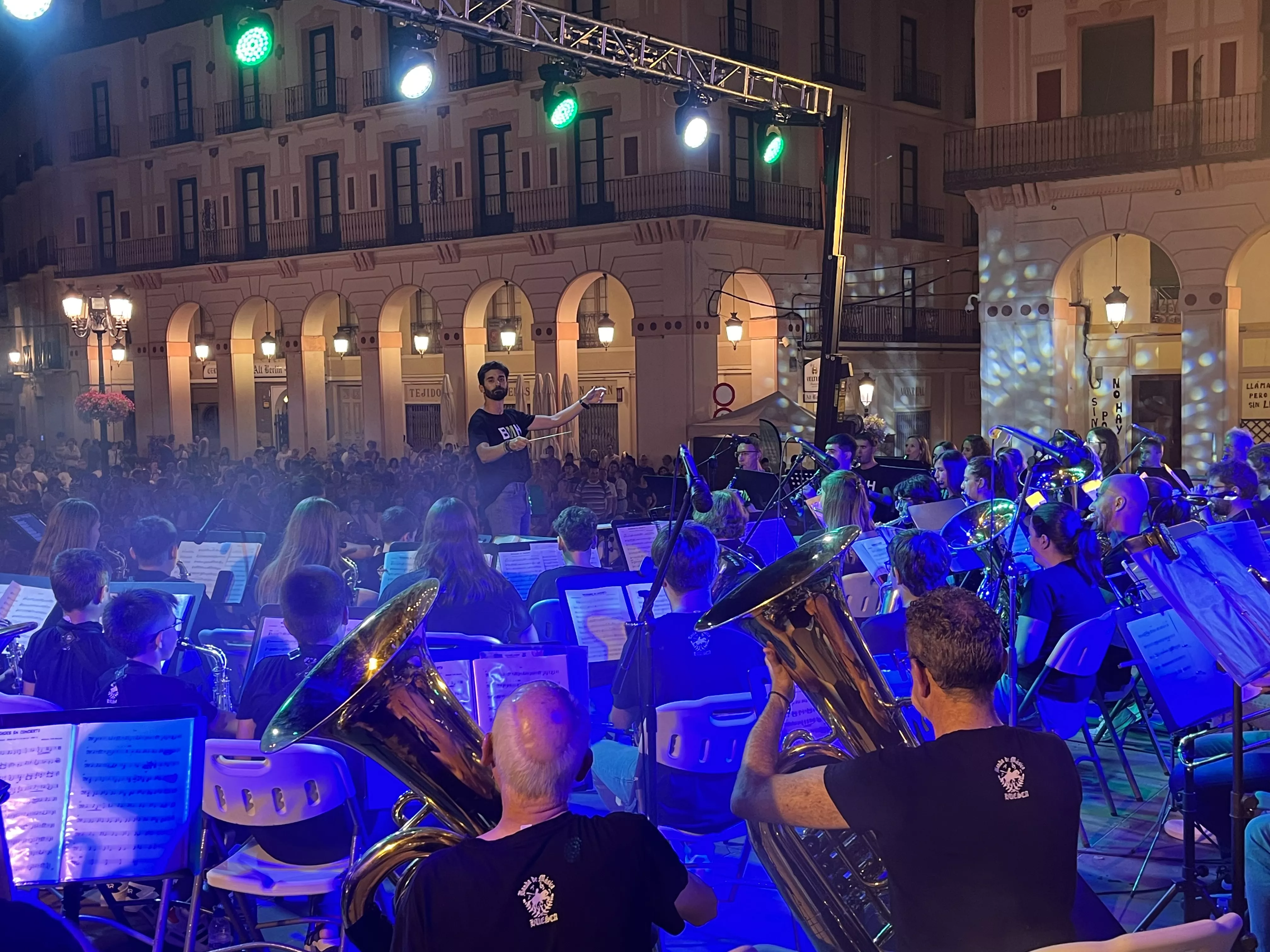 Concierto de la Banda de Música de Huesca a beneficio de la AECC el año pasado. Foto Mercedes Manterola