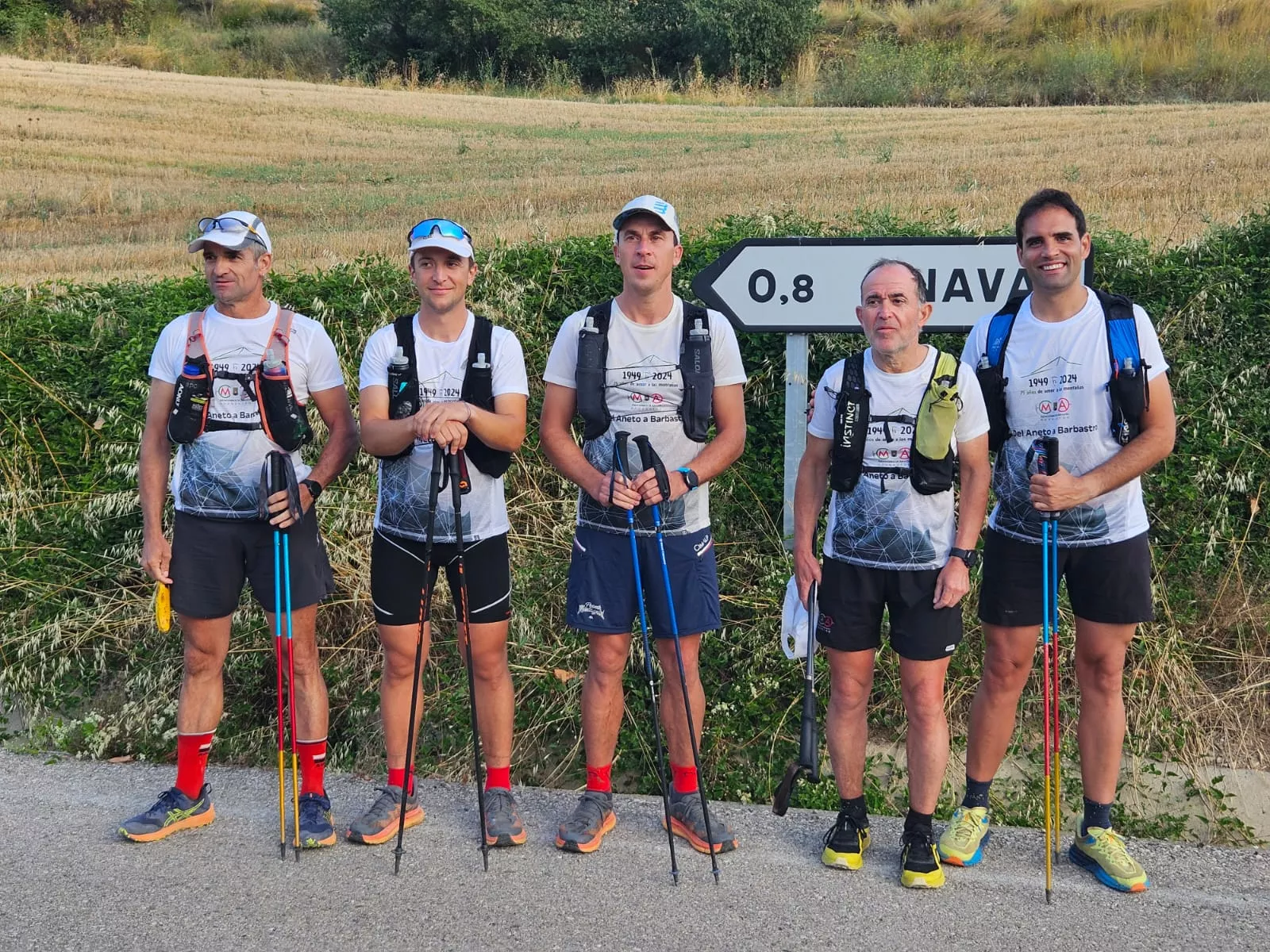 Los montañeros protagonistas, en Naval.