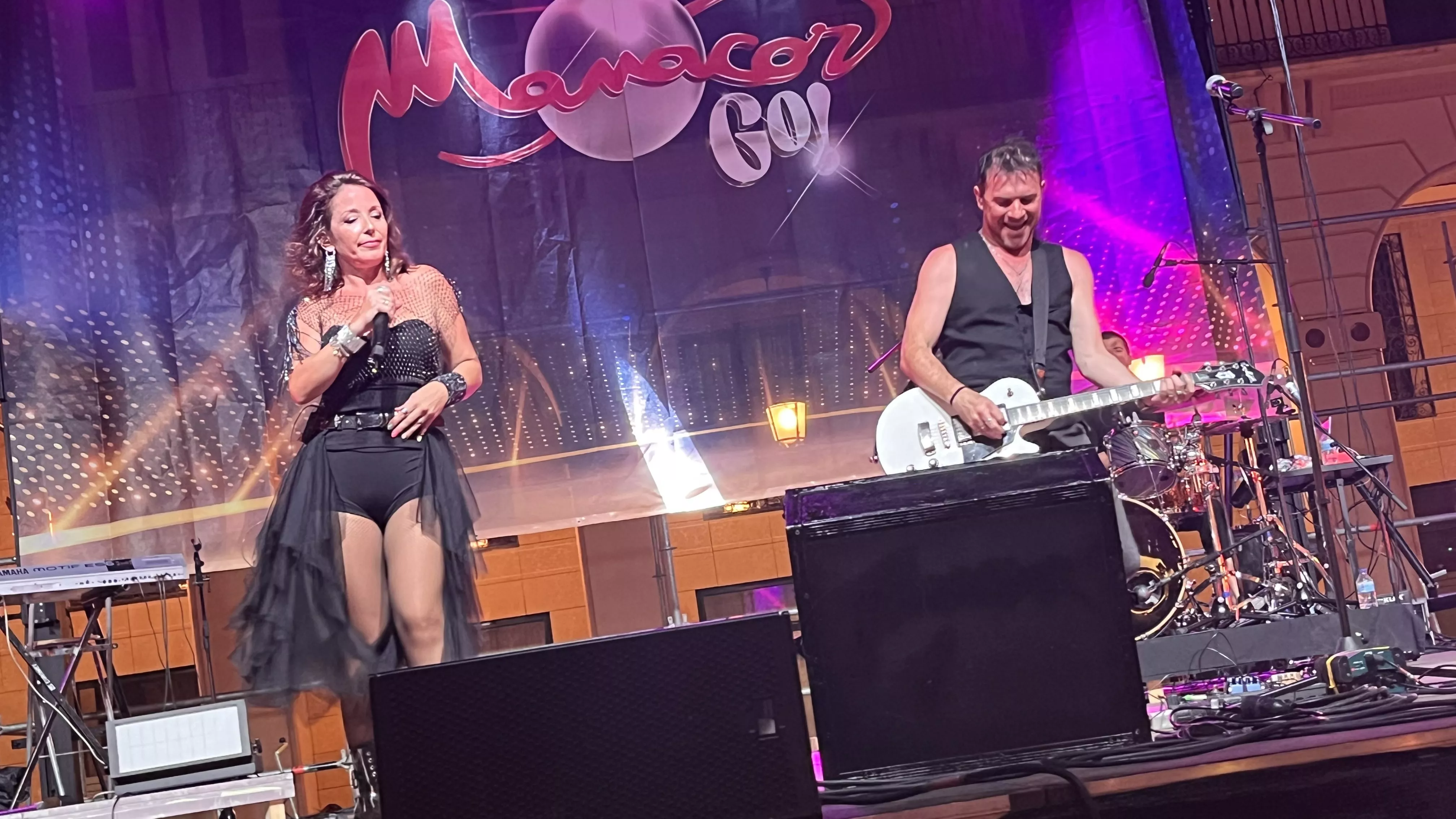 Actuación de Manacor Go! en la plaza López Allué. Foto Mercedes Manterola