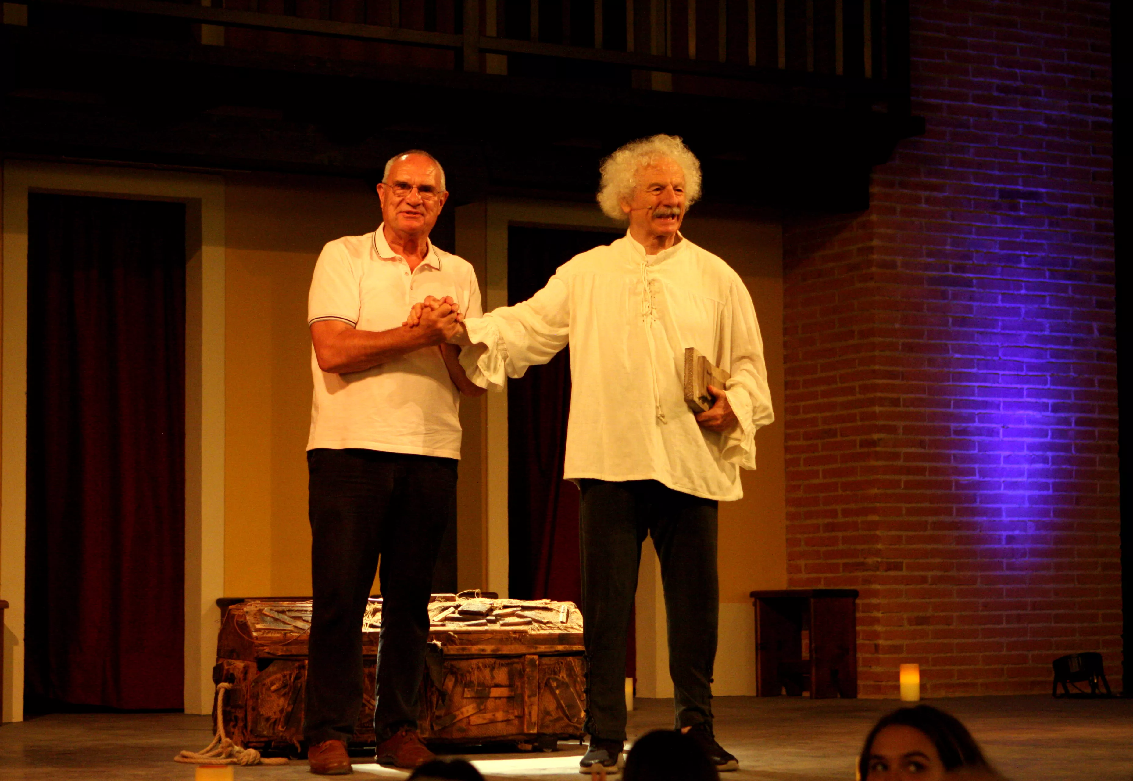 Luis Casáus y Rafael Álvarez El Brujo en El Corral de Comedias de Robres