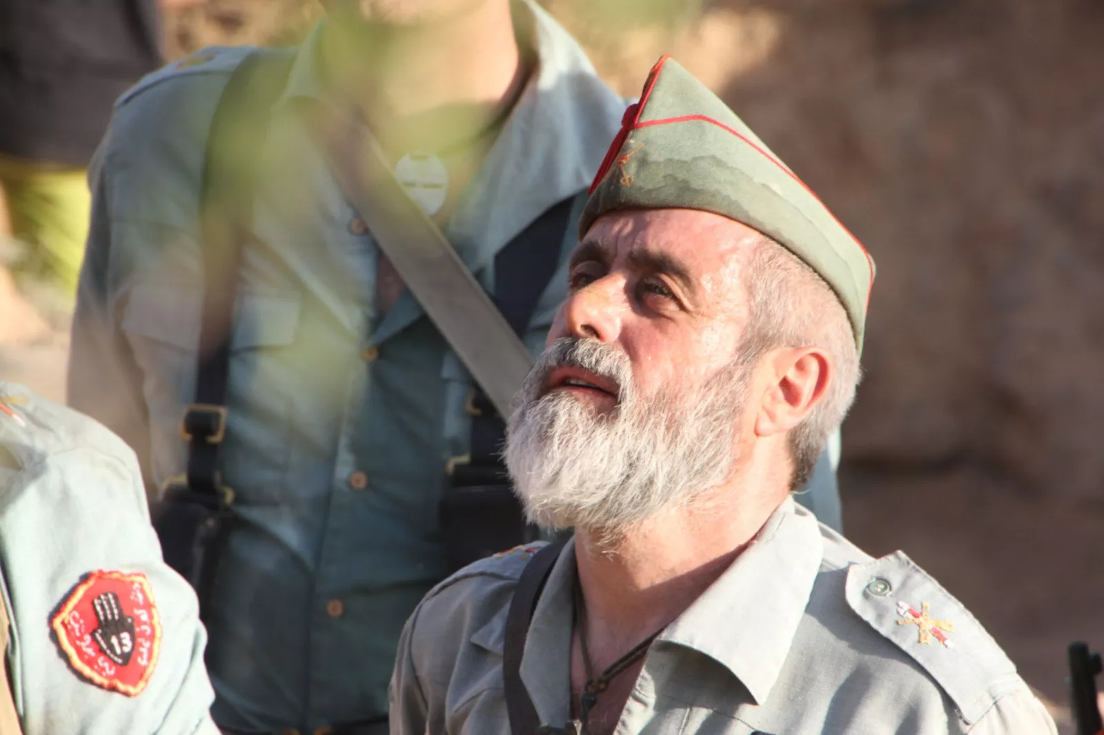 La asociación Primera Línea recreando la batalla del Ebro en Fayón. Foto Carlos Neofato