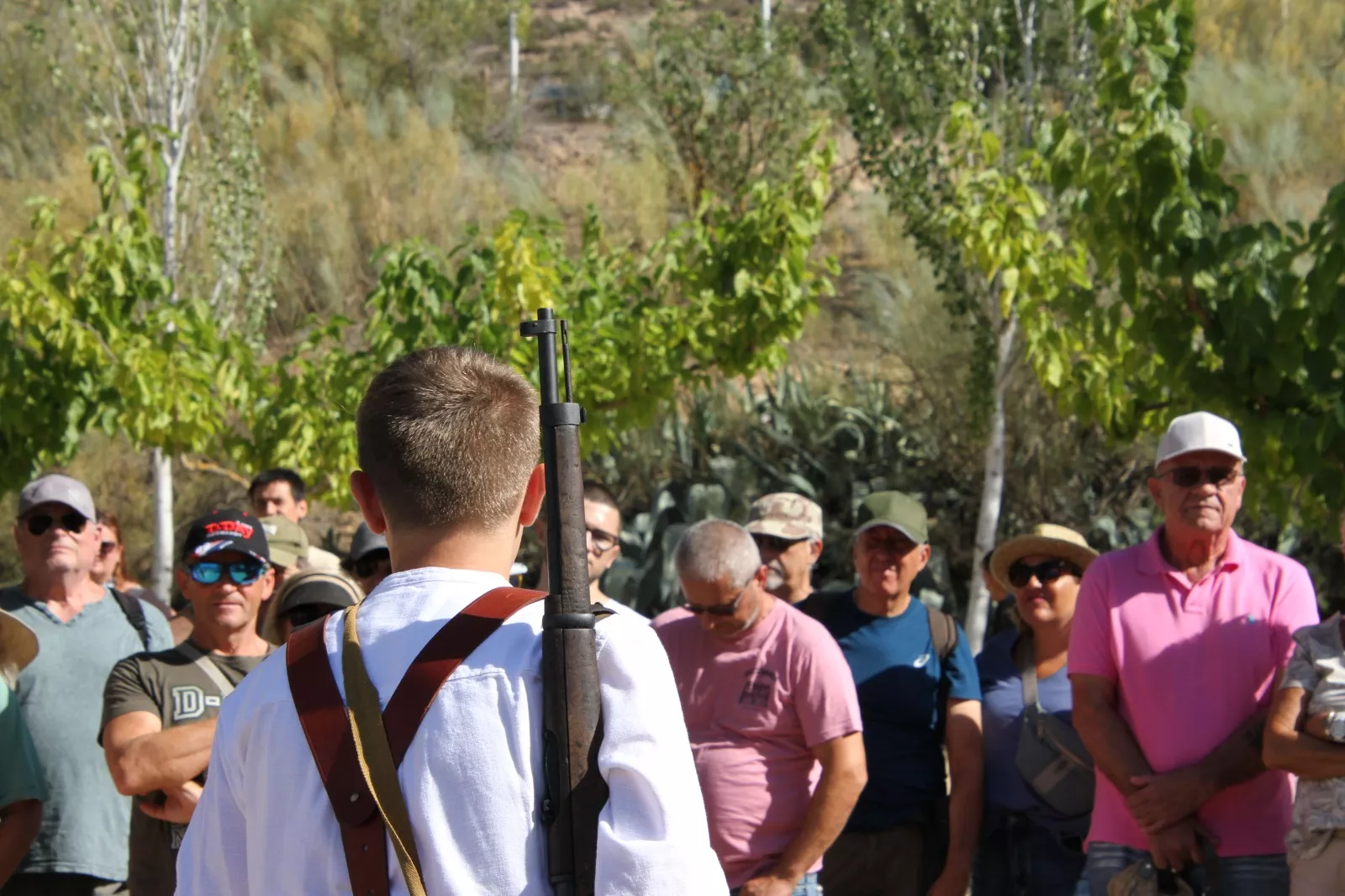 La asociación Primera Línea recreando la batalla del Ebro en Fayón. Foto Carlos Neofato 