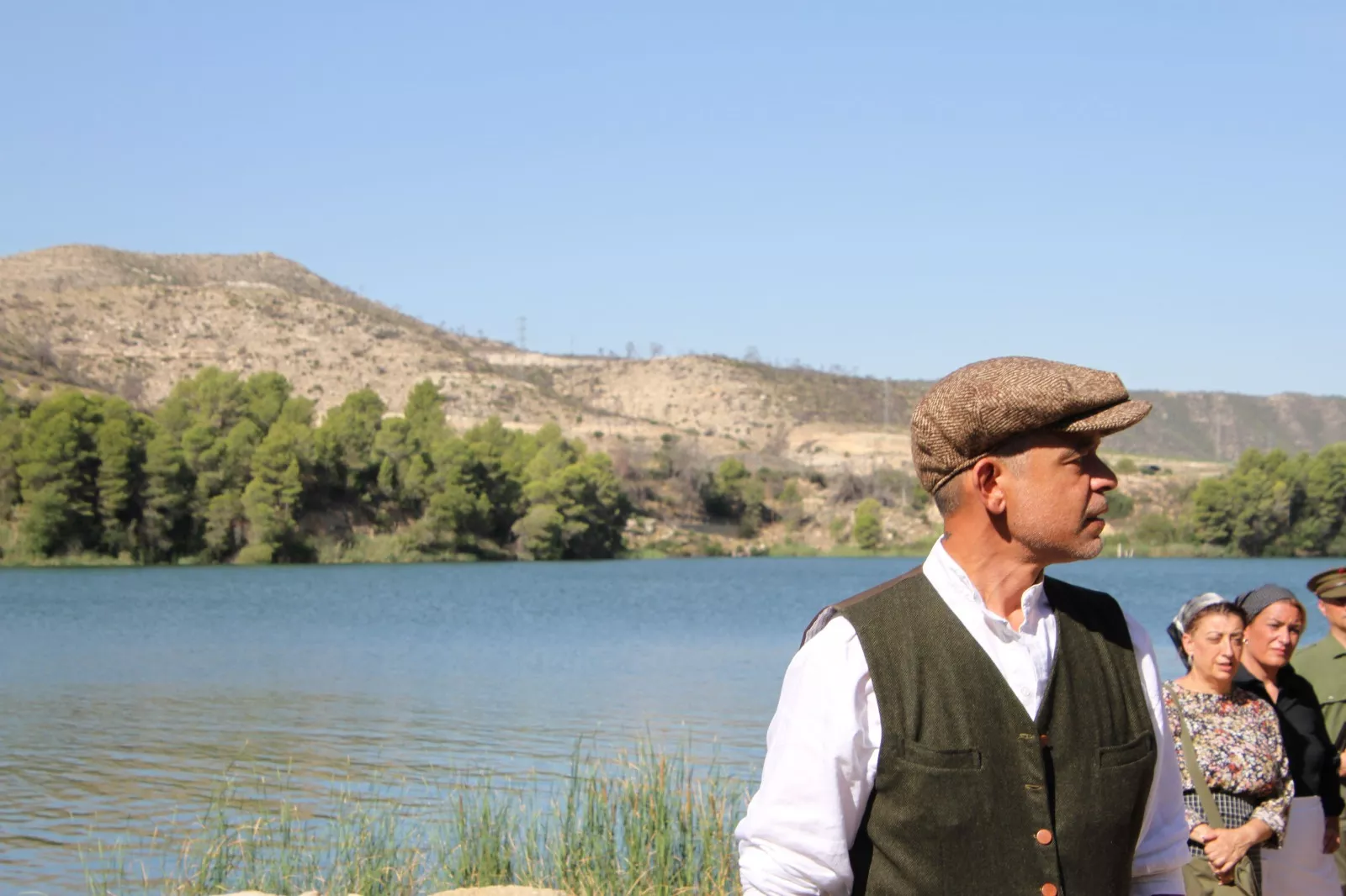 La asociación Primera Línea recreando la batalla del Ebro en Fayón. Foto Carlos Neofato 