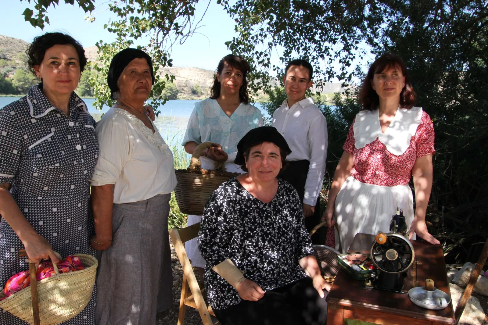 La asociación Primera Línea recreando la batalla del Ebro en Fayón. Foto Carlos Neofato 