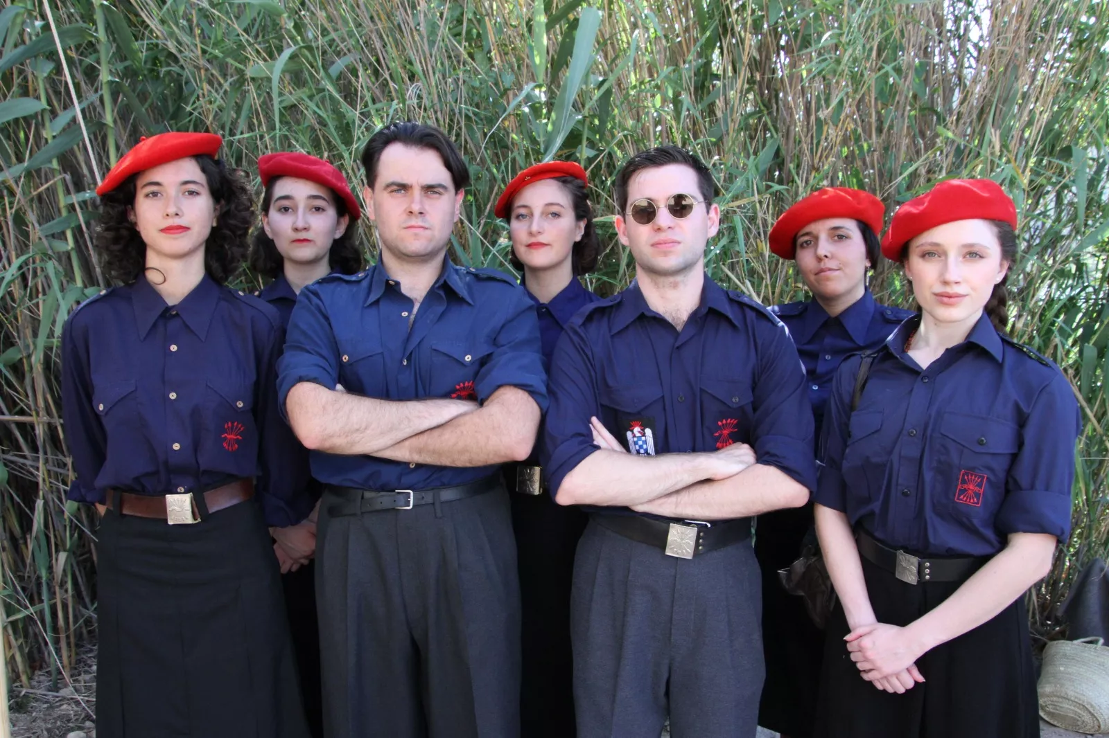 La asociación Primera Línea recreando la batalla del Ebro en Fayón. Foto Carlos Neofato 
