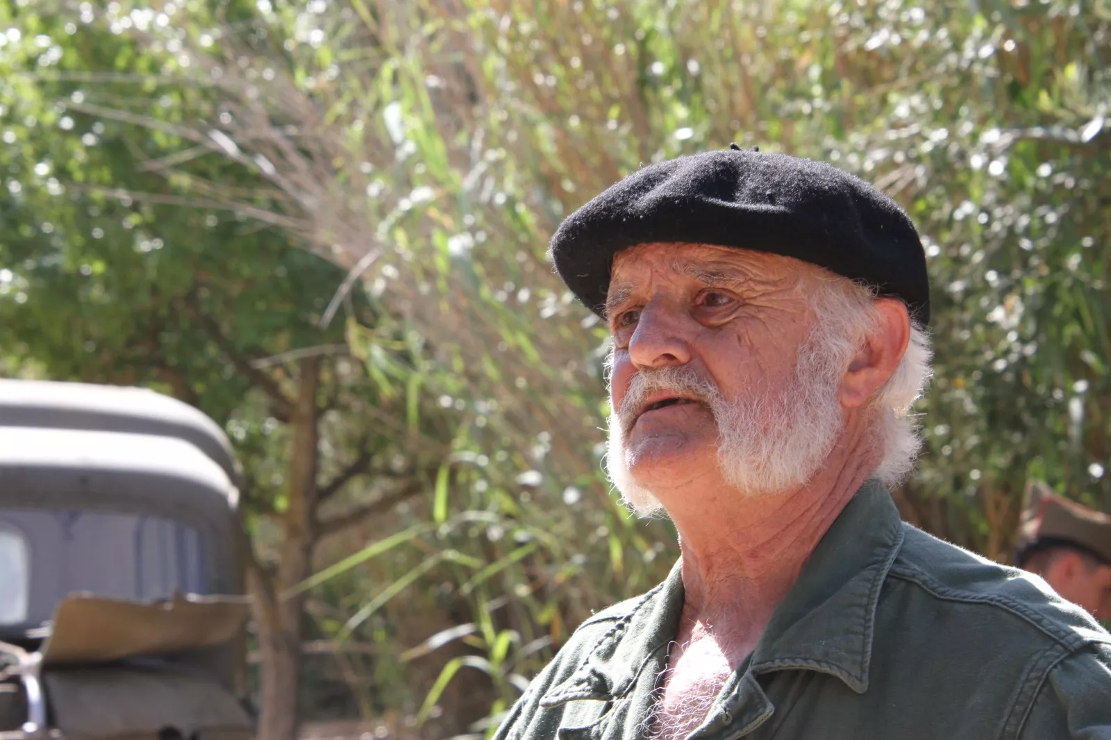 La asociación Primera Línea recreando la batalla del Ebro en Fayón. Foto Carlos Neofato 
