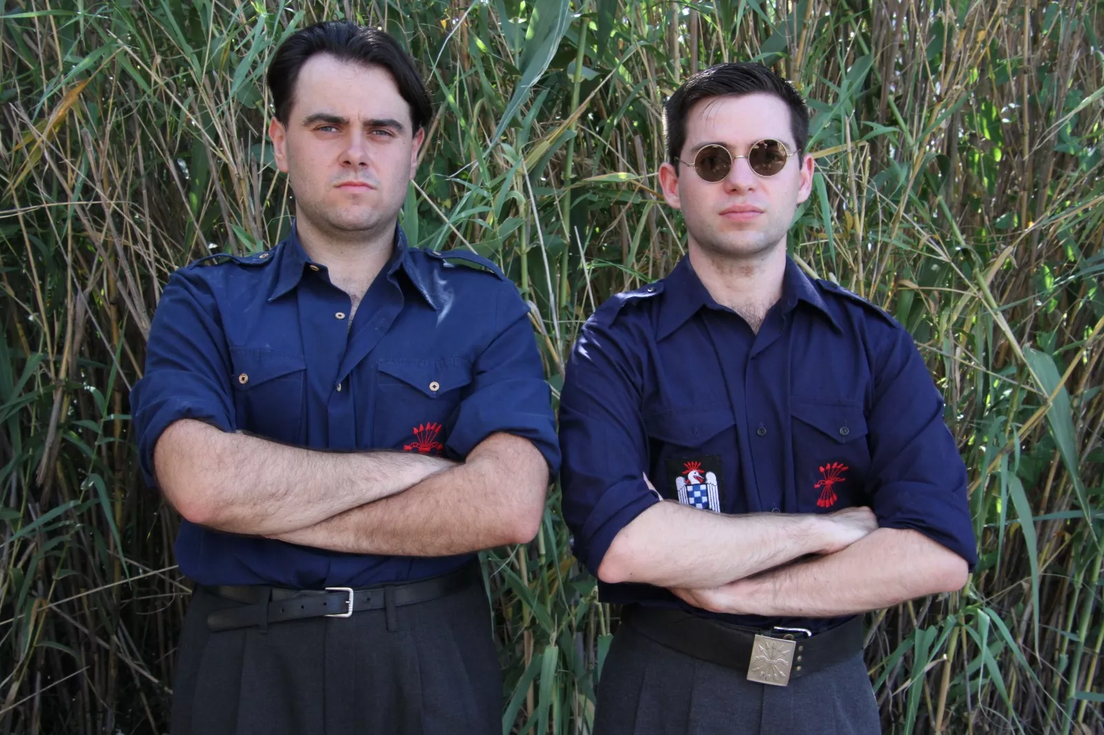 La asociación Primera Línea recreando la batalla del Ebro en Fayón. Foto Carlos Neofato 