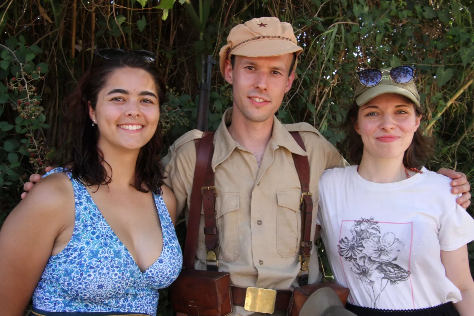 La asociación Primera Línea recreando la batalla del Ebro en Fayón. Foto Carlos Neofato 