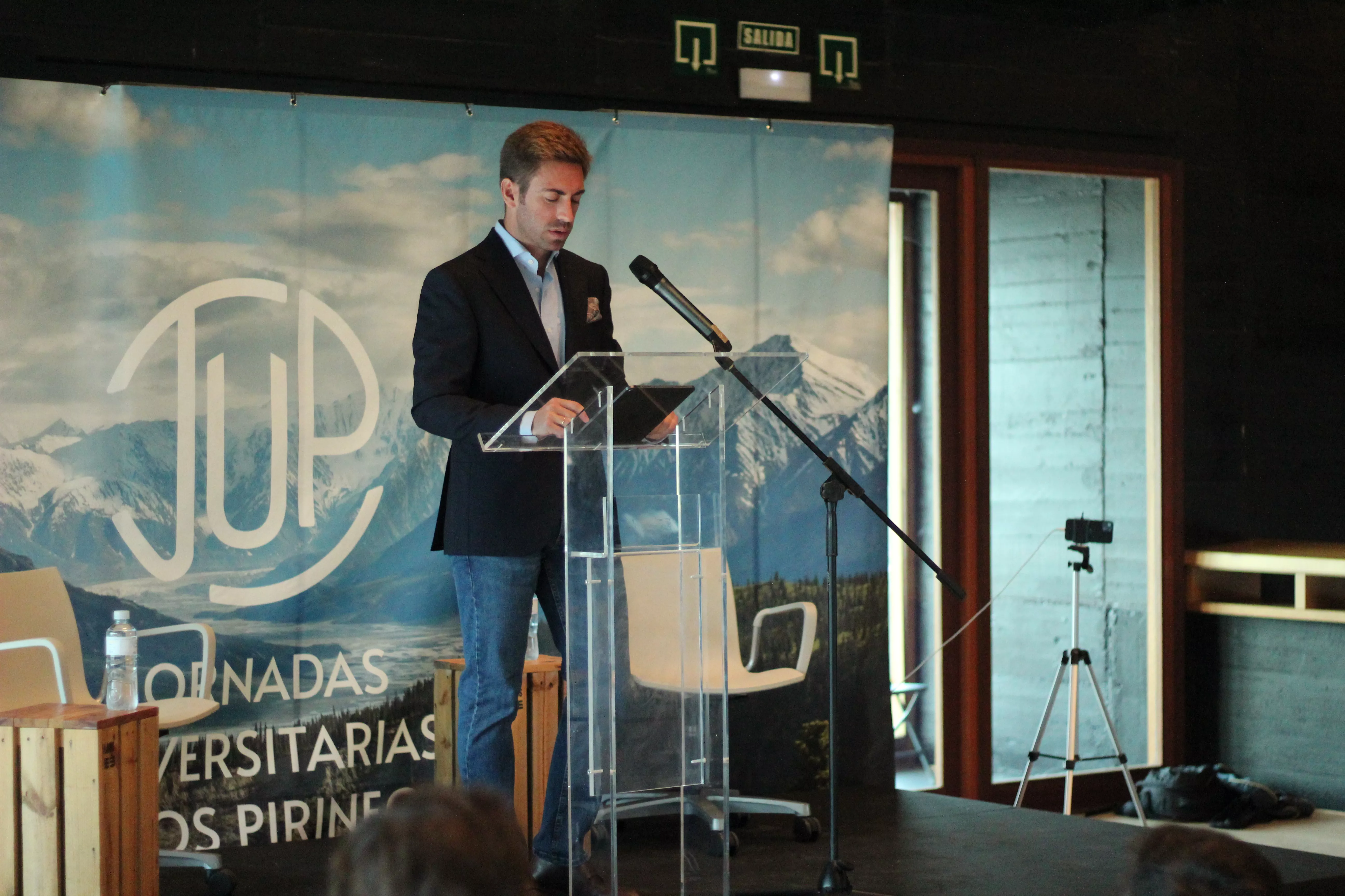 Juan Ángel Soto en la clausura de las JUP en Barbastro