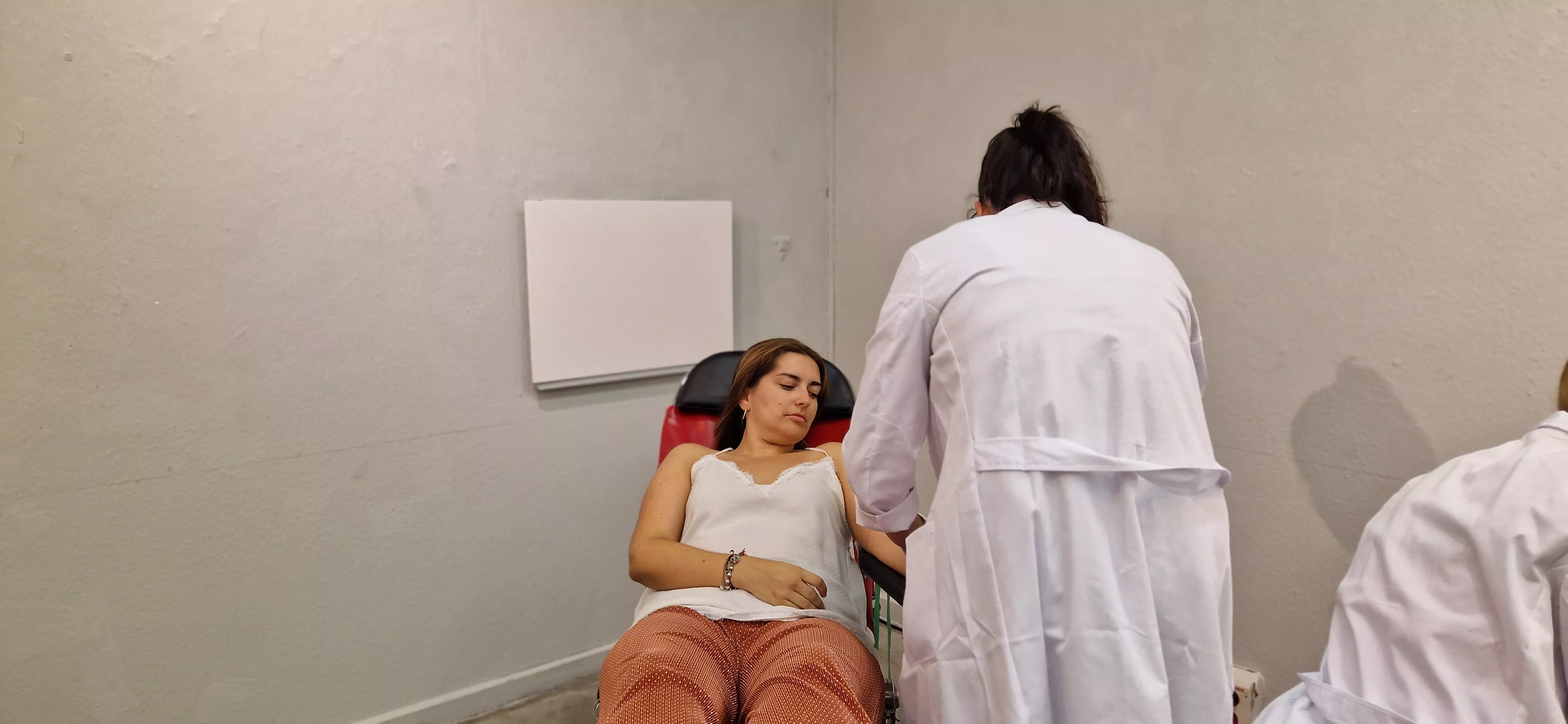 Prelaurentis solidario de donación de sangre en Huesca. Foto Myriam Martínez