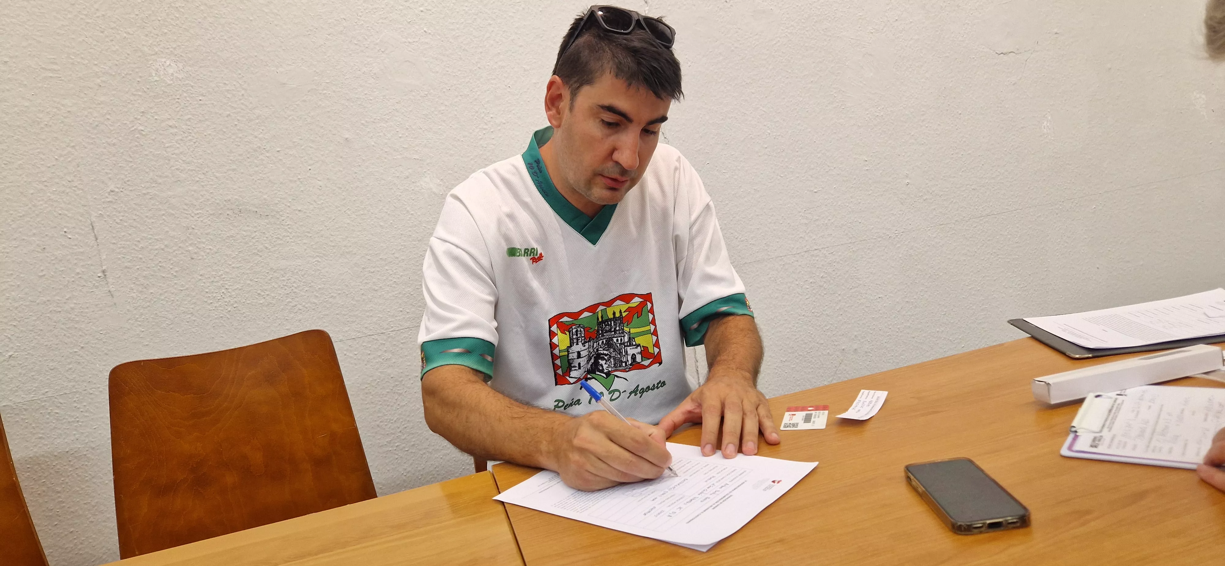 Prelaurentis solidario de donación de sangre en Huesca. Foto Myriam Martínez