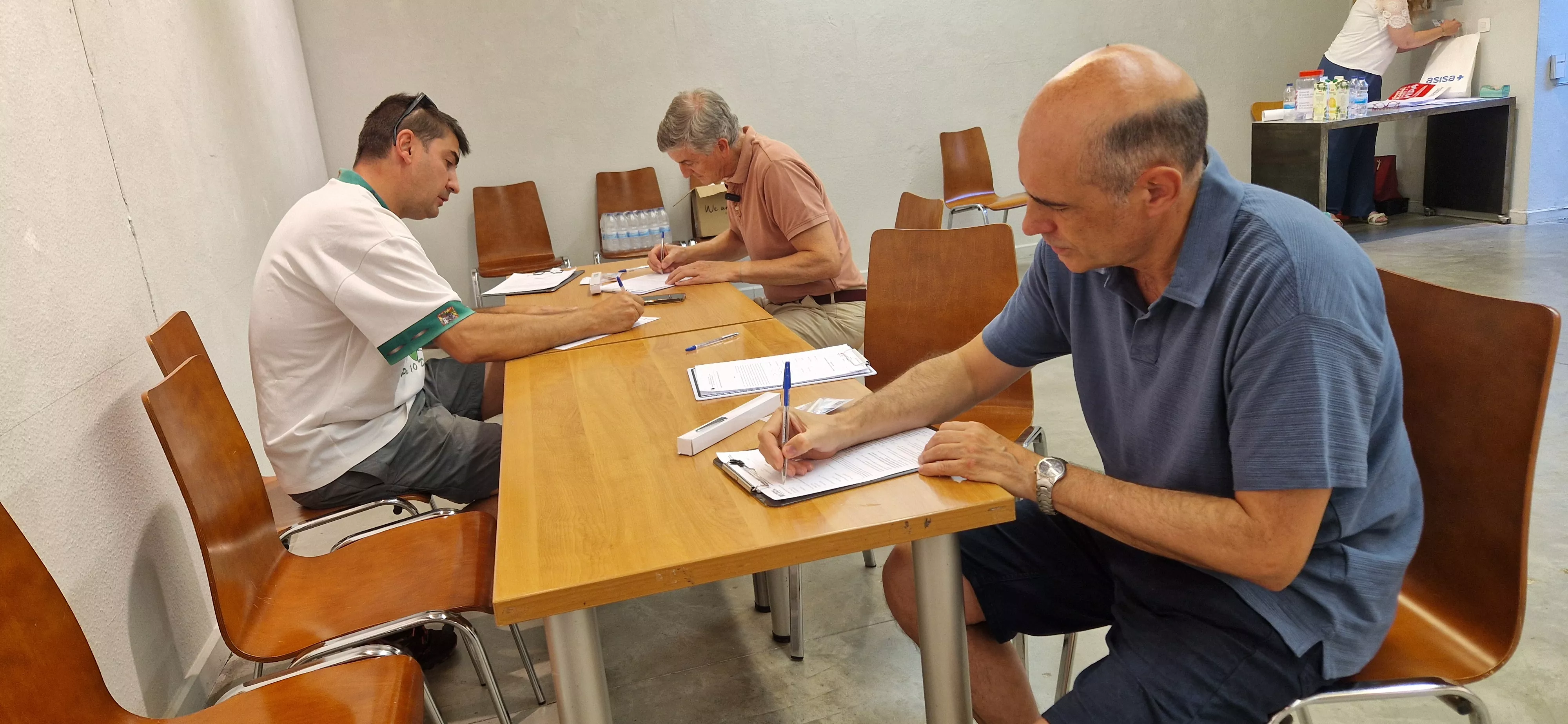Prelaurentis solidario de donación de sangre en Huesca. Foto Myriam Martínez