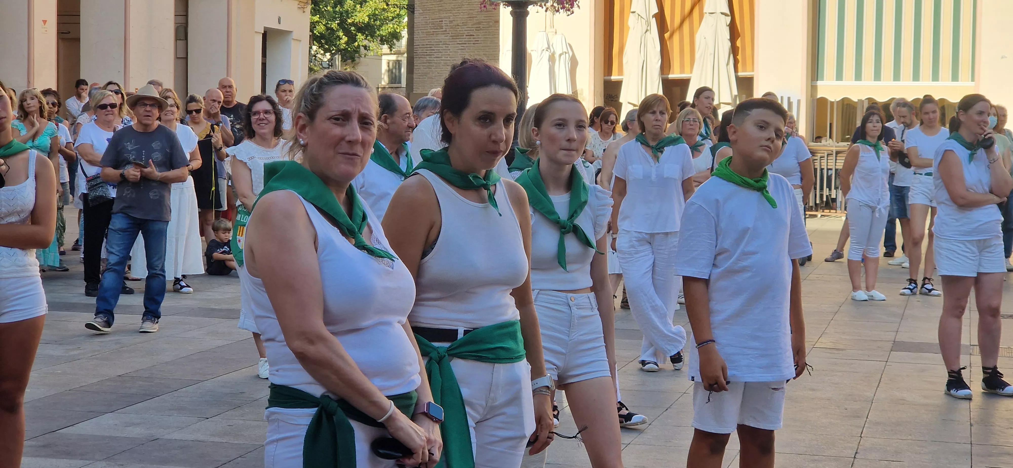Baile de la Jota de San Lorenzo en la Plaza López Allué. Foto Myriam Martínez 