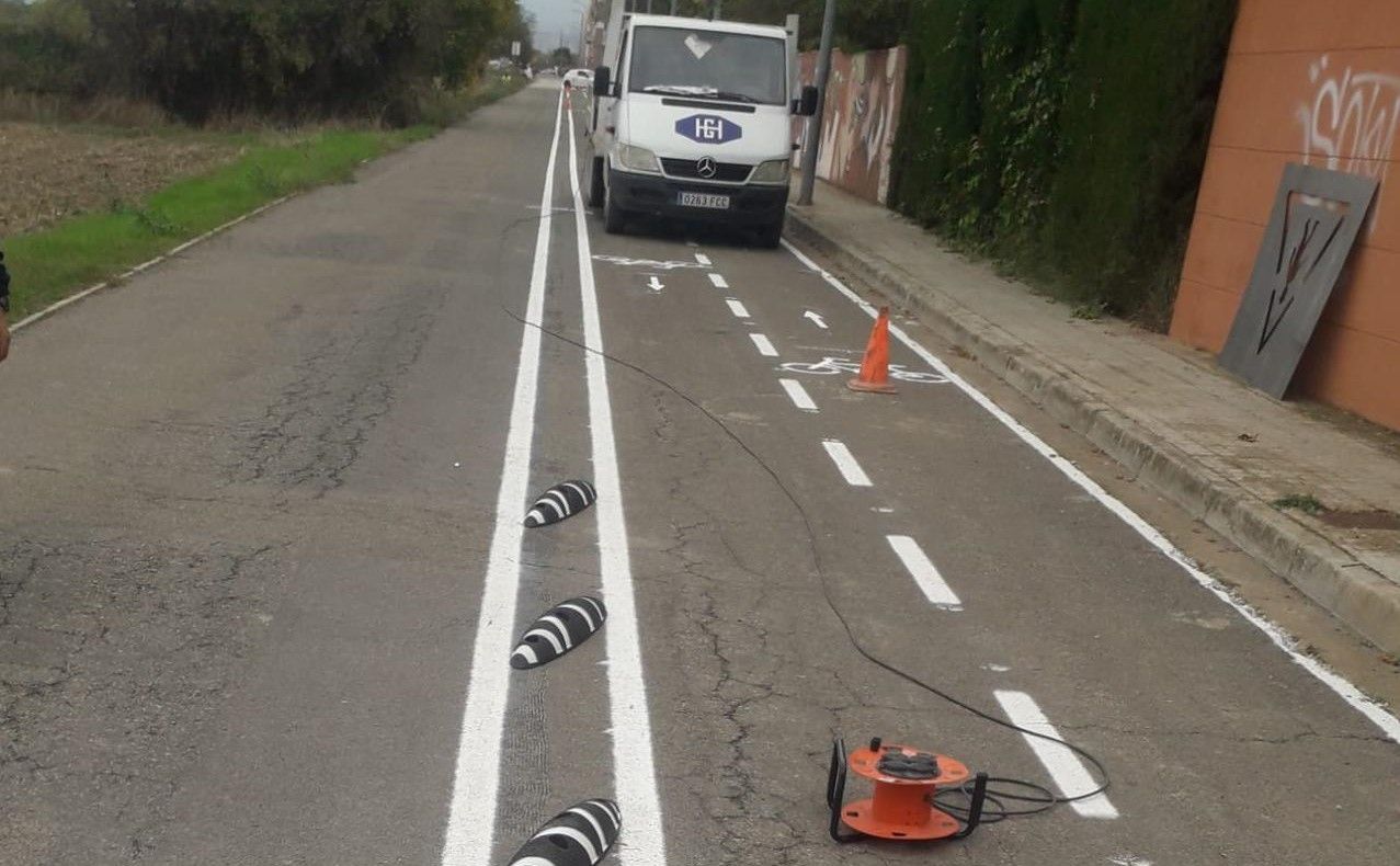 Obras del carril bici iniciadas en la avenida de la Marina Española Obras del carril bici iniciadas en la avenida de la Marina Española