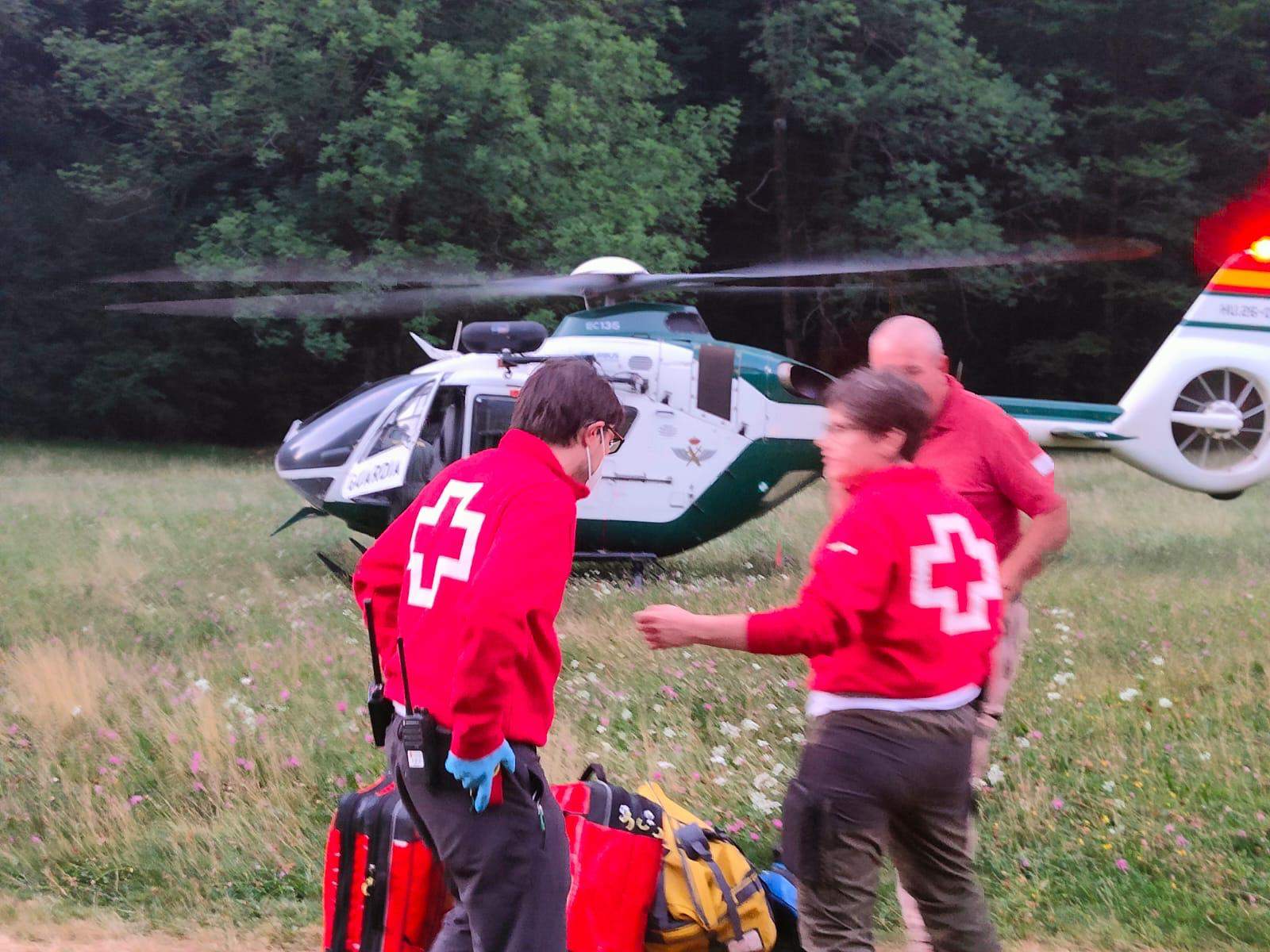 Uno de los rescates en Ordesa. Uno de los rescates en Ordesa.