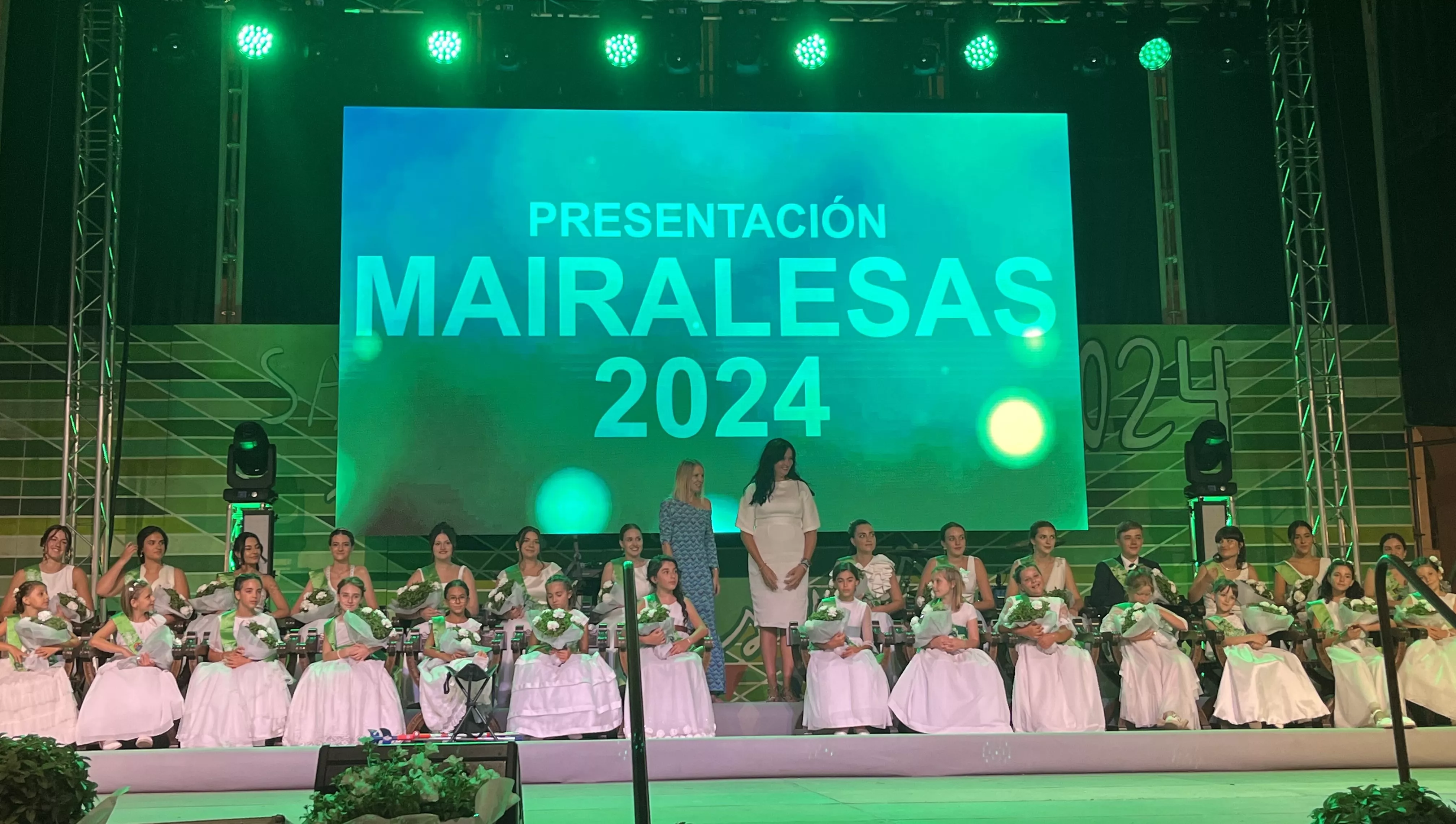 Acto de presentación de las mairalesas y mainate de Huesca 2024. Foto Mercedes Manterola