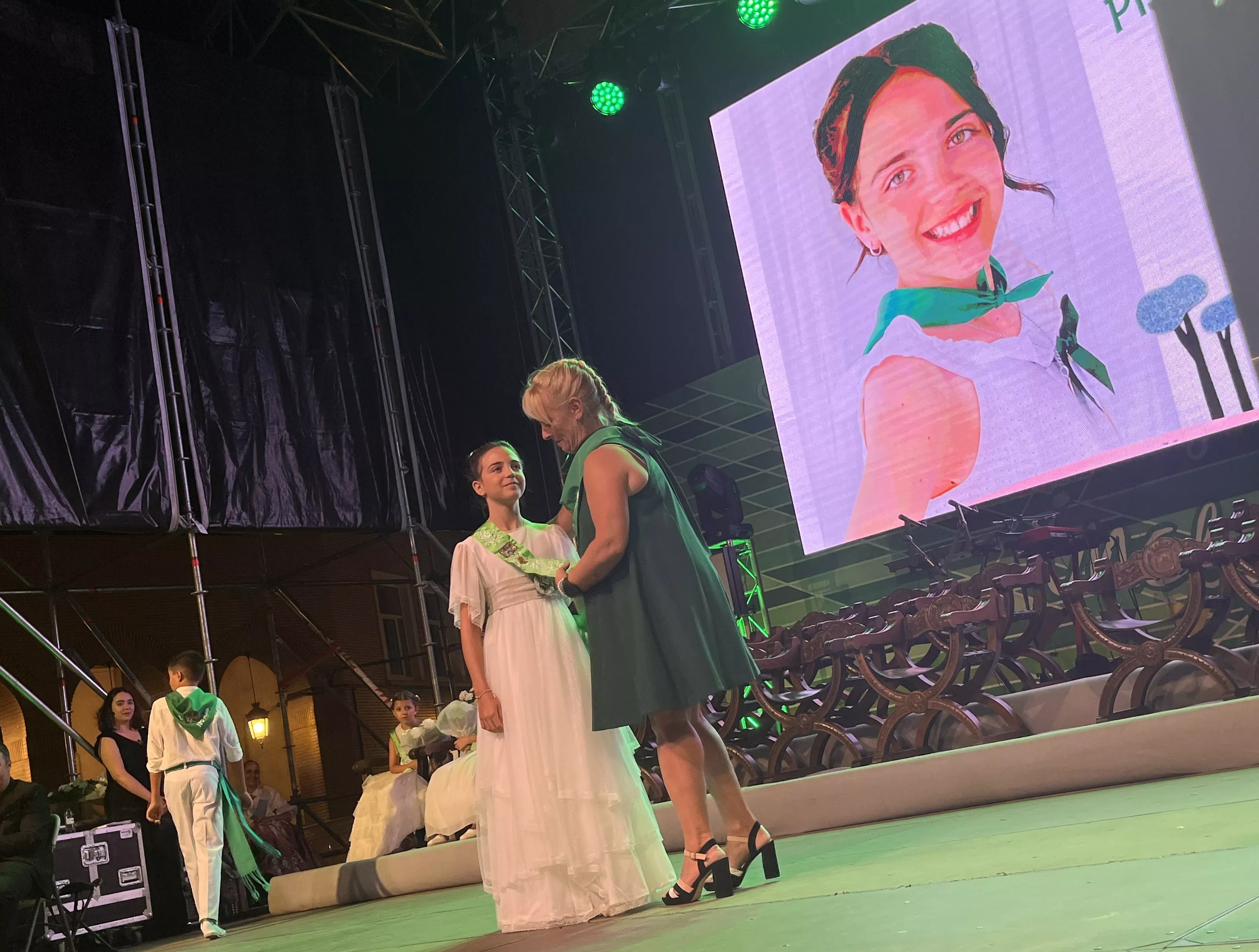 Acto de presentación de las mairalesas y mainate de Huesca 2024. Foto Mercedes Manterola