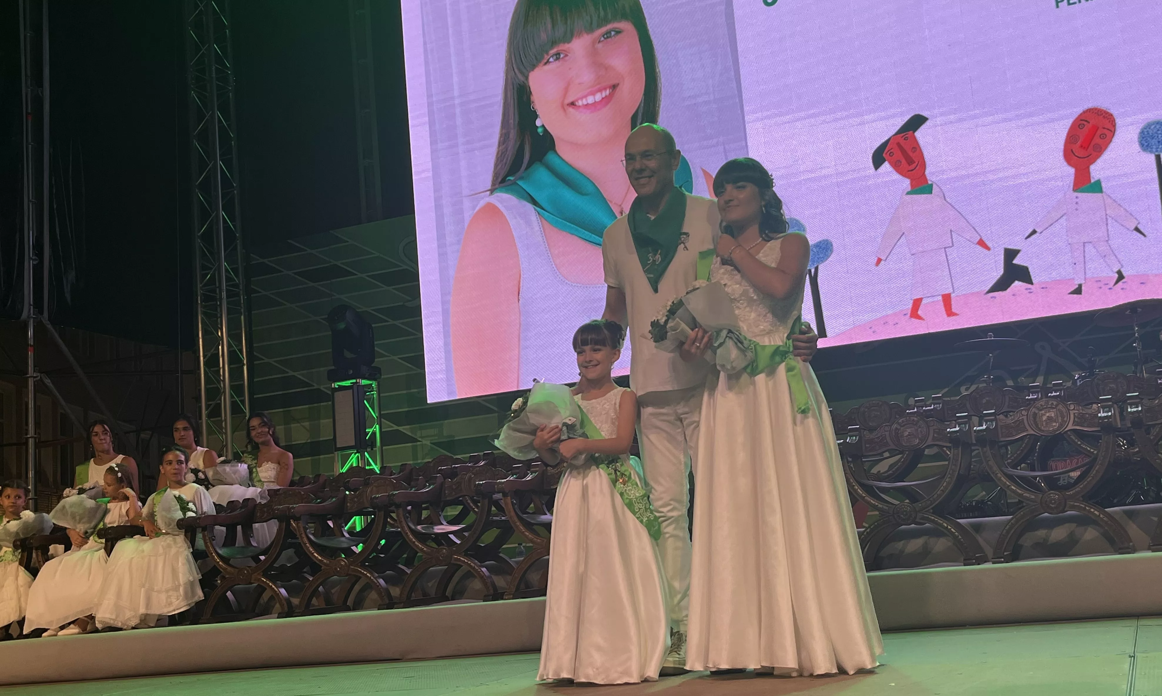 Acto de presentación de las mairalesas y mainate de Huesca 2024. Foto Mercedes Manterola