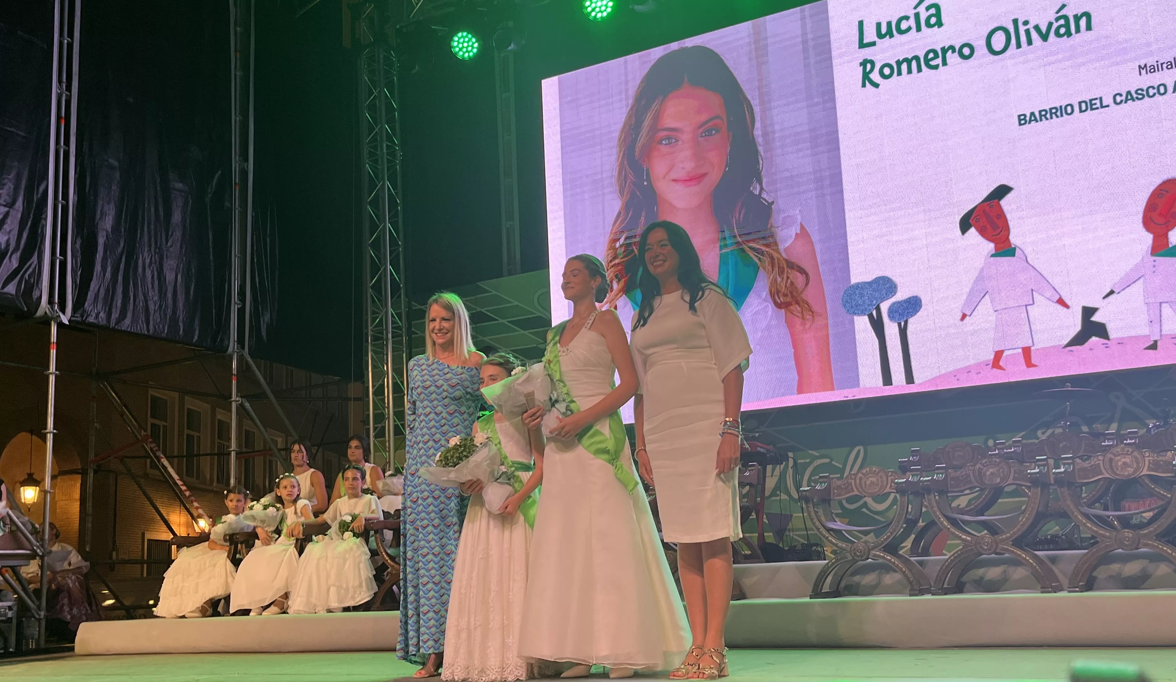 Acto de presentación de las mairalesas y mainate de Huesca 2024. Foto Mercedes Manterola