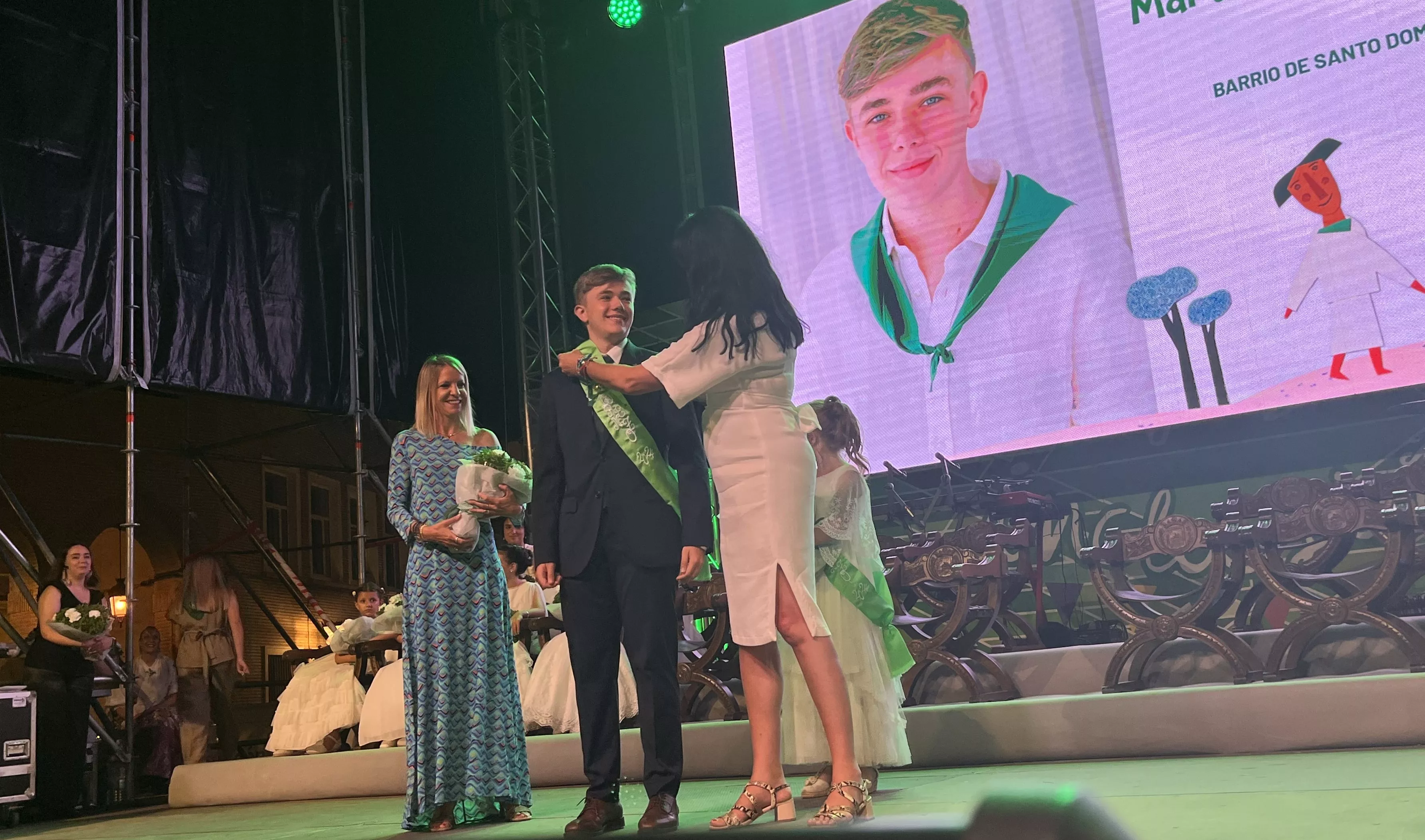 Acto de presentación de las mairalesas y mainate de Huesca 2024. Foto Mercedes Manterola