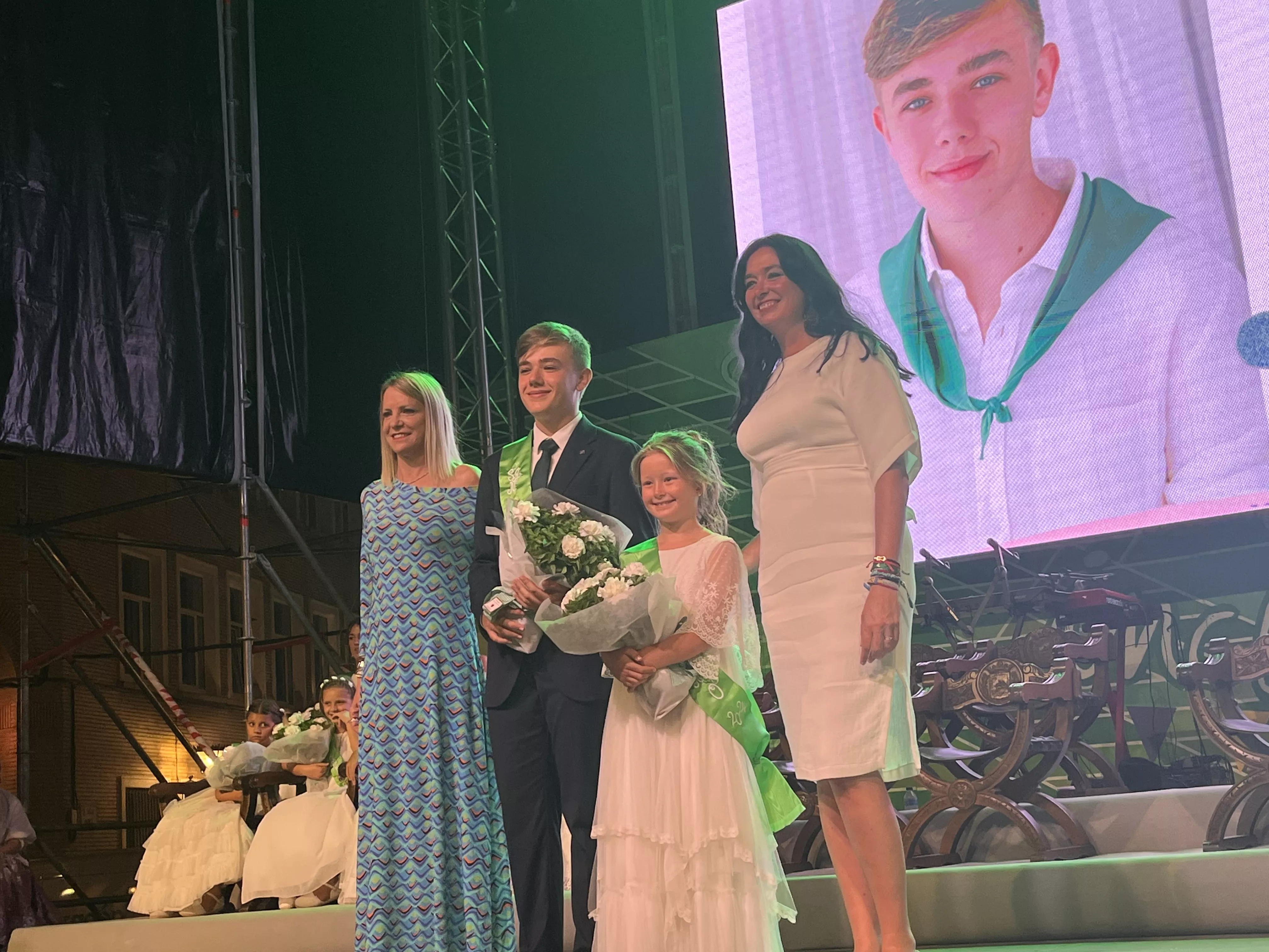 Acto de presentación de las mairalesas y mainate de Huesca 2024. Foto Mercedes Manterola
