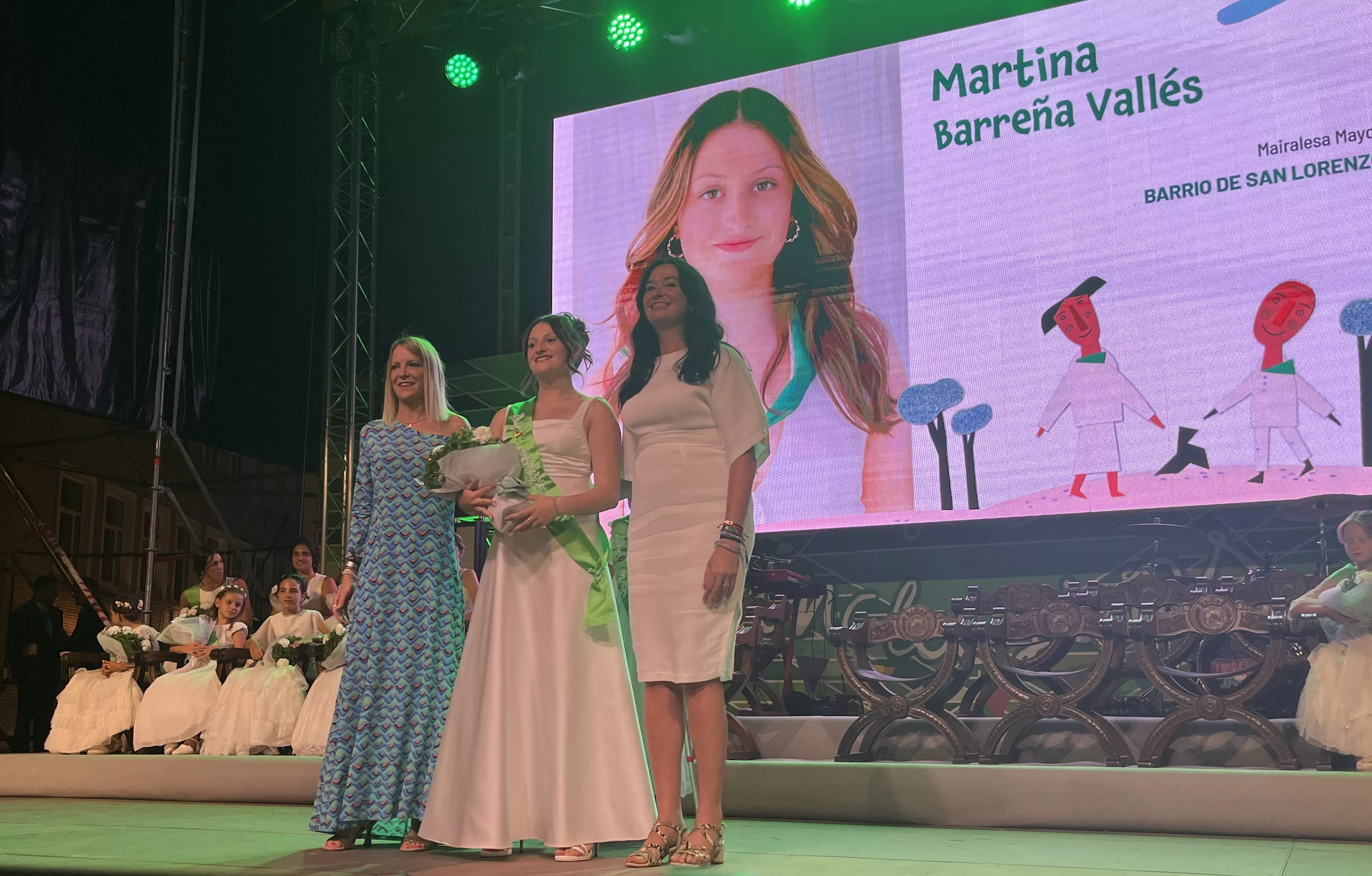 Acto de presentación de las mairalesas y mainate de Huesca 2024. Foto Mercedes Manterola