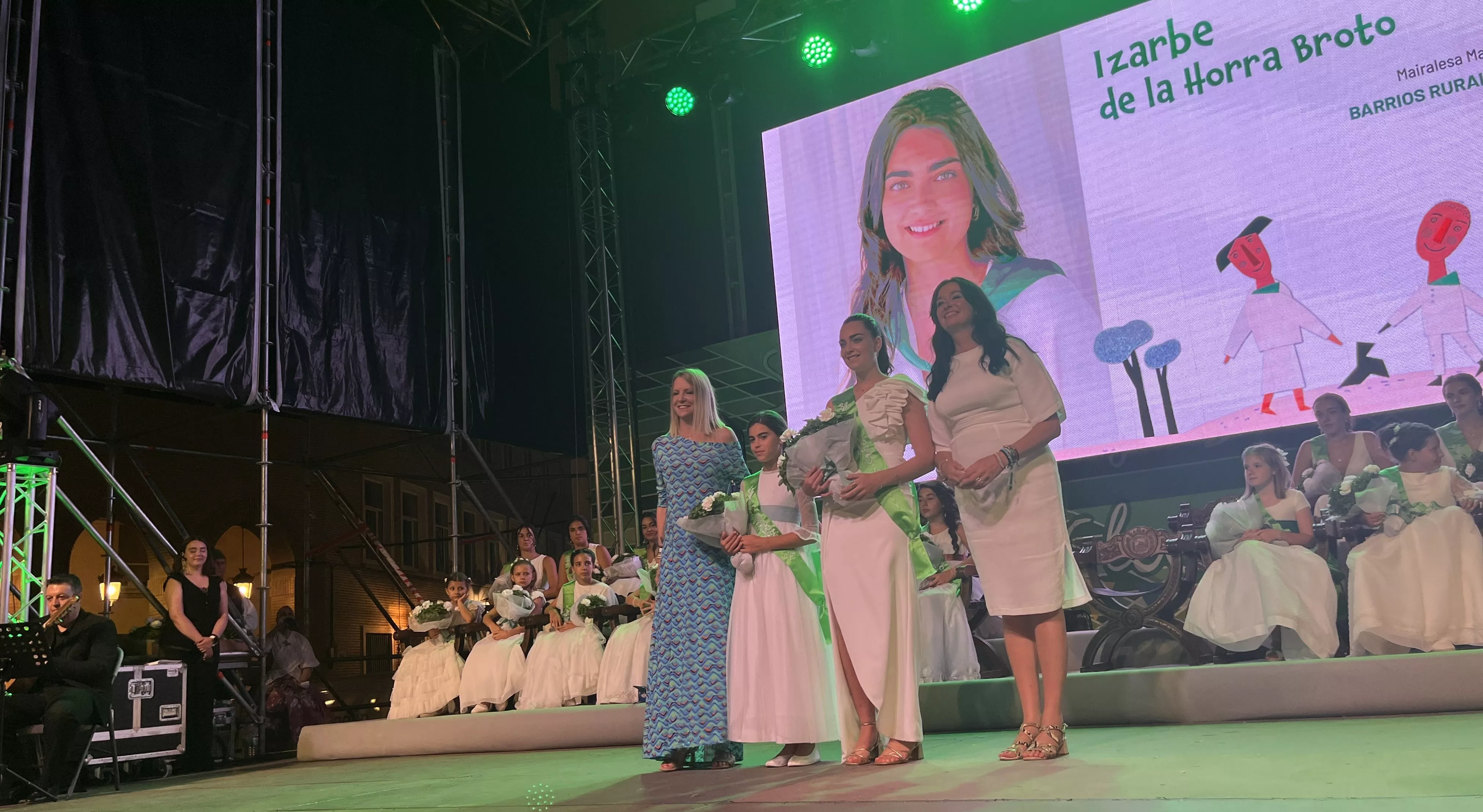 Acto de presentación de las mairalesas y mainate de Huesca 2024. Foto Mercedes Manterola
