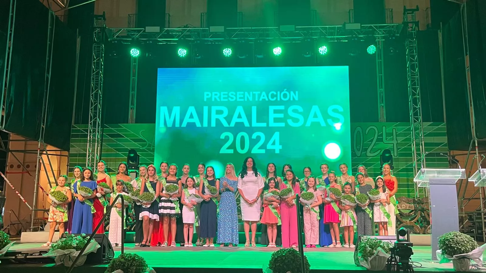 Acto de presentación de las mairalesas y mainate de Huesca 2024. Foto Mercedes Manterola