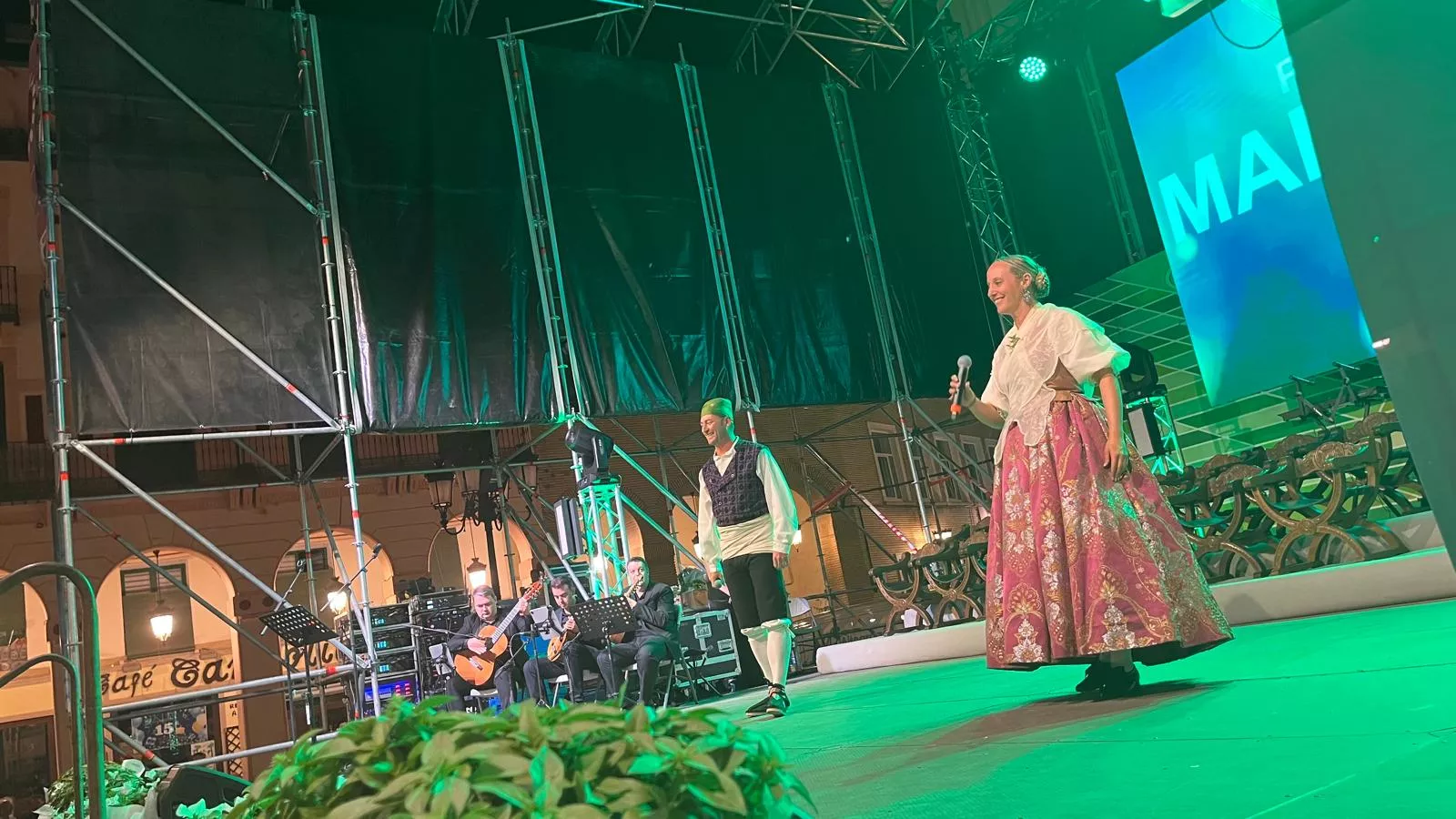 Acto de presentación de las mairalesas y mainate de Huesca 2024. Foto Mercedes Manterola