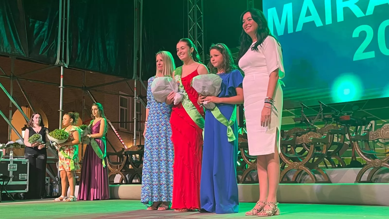 Acto de presentación de las mairalesas y mainate de Huesca 2024. Foto Mercedes Manterola