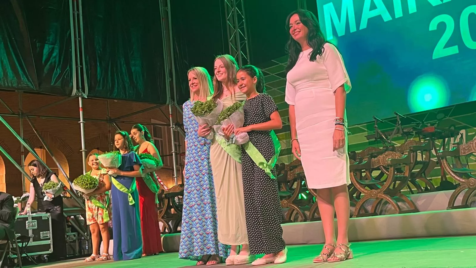 Acto de presentación de las mairalesas y mainate de Huesca 2024. Foto Mercedes Manterola