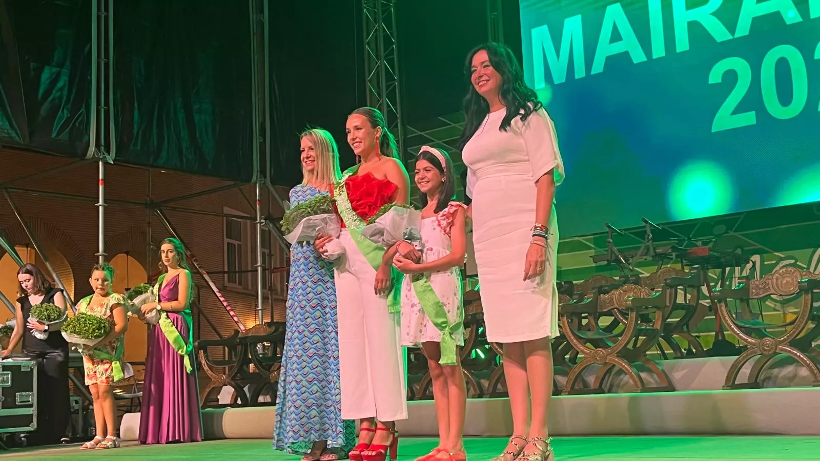 Acto de presentación de las mairalesas y mainate de Huesca 2024. Foto Mercedes Manterola