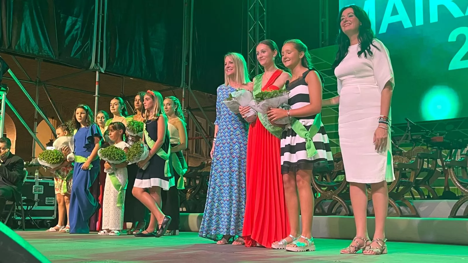 Acto de presentación de las mairalesas y mainate de Huesca 2024. Foto Mercedes Manterola