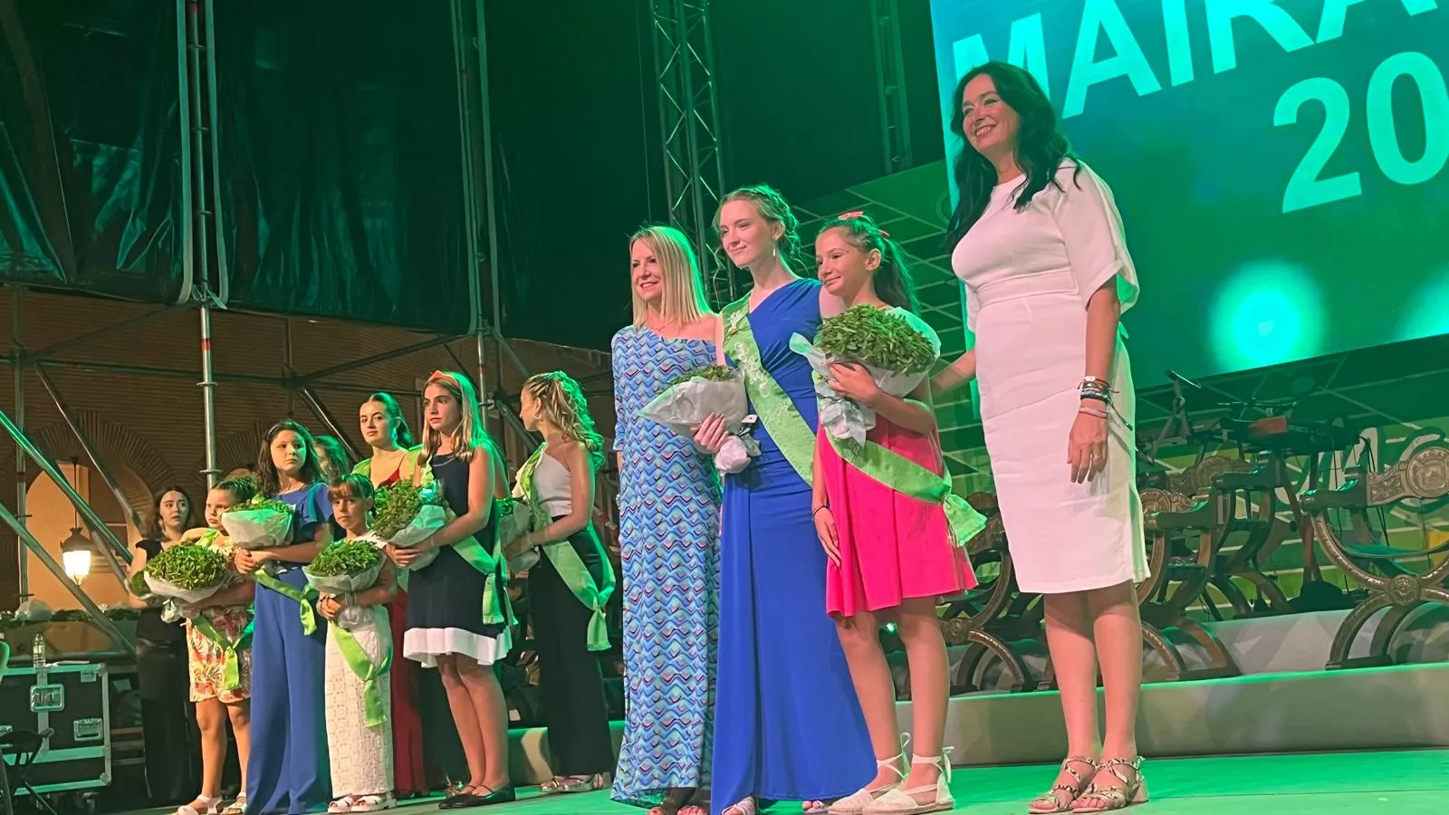 Acto de presentación de las mairalesas y mainate de Huesca 2024. Foto Mercedes Manterola