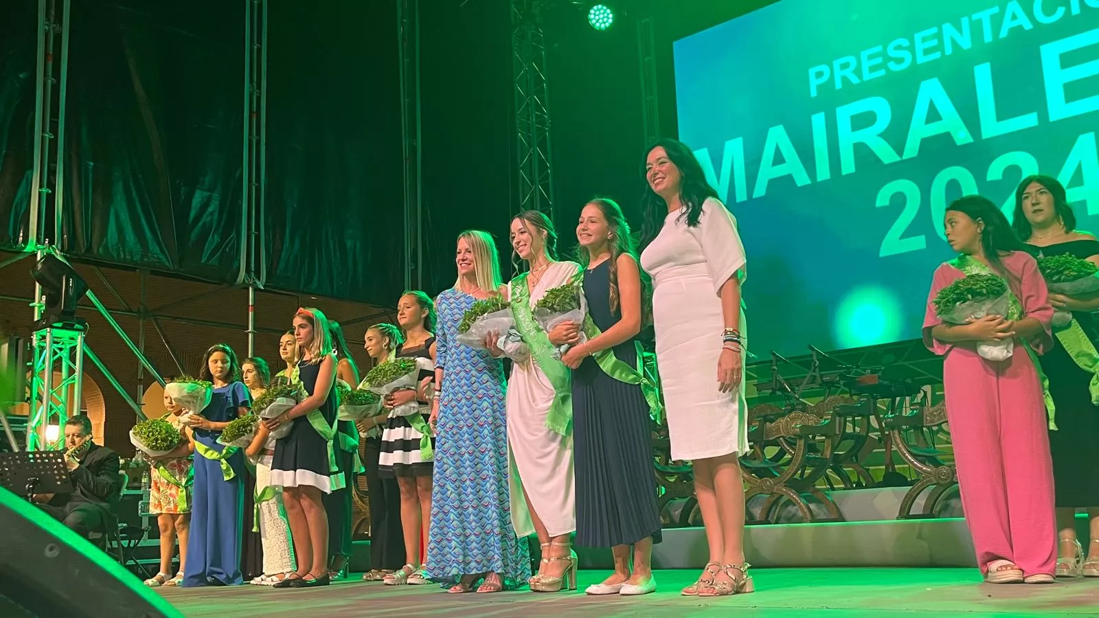 Acto de presentación de las mairalesas y mainate de Huesca 2024. Foto Mercedes Manterola