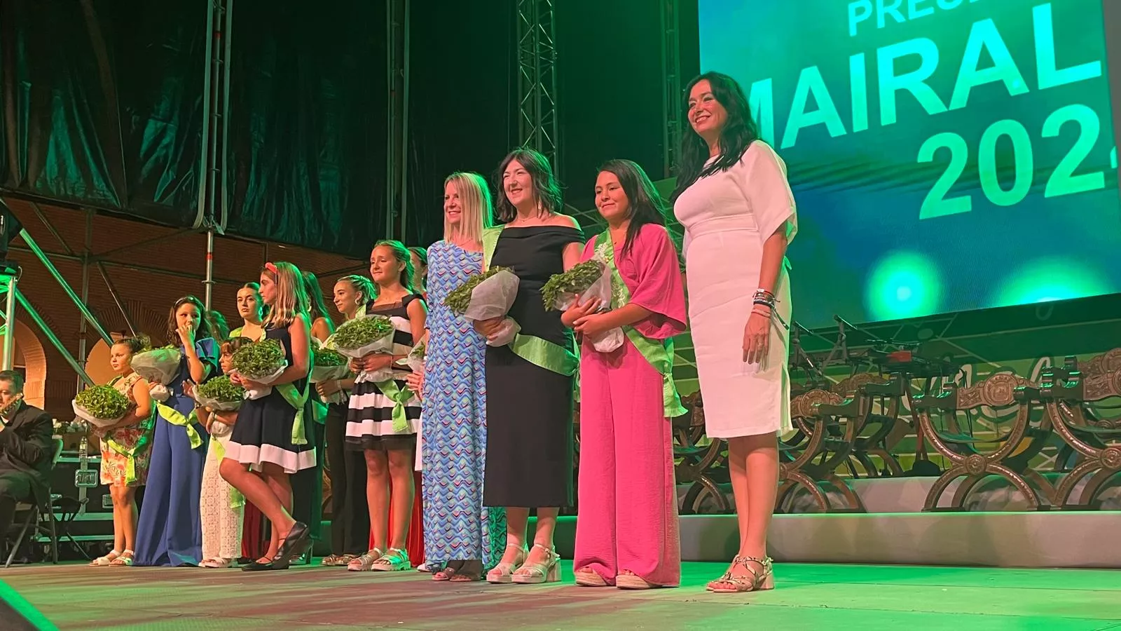 Acto de presentación de las mairalesas y mainate de Huesca 2024. Foto Mercedes Manterola
