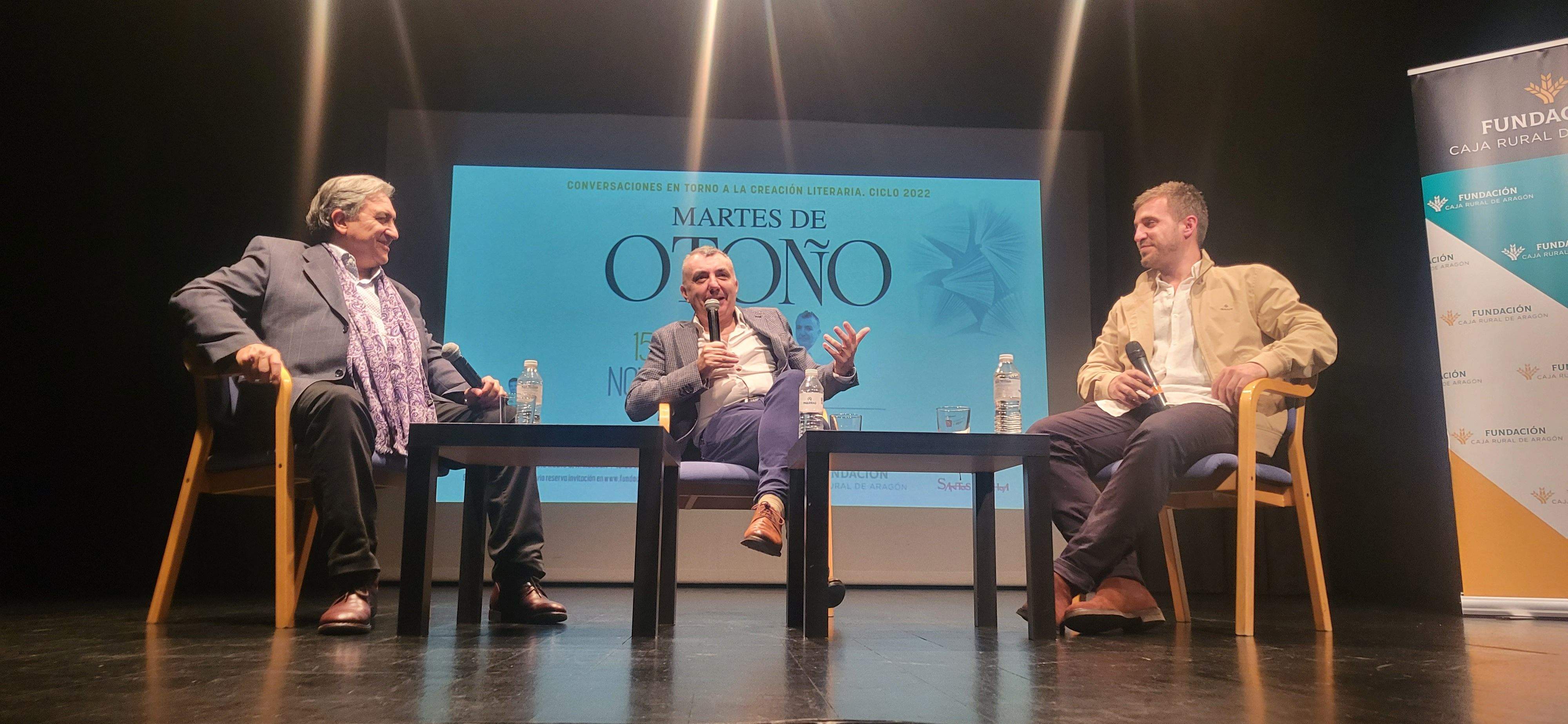 José Luis Corral, Manuel Vilas y Alejandro Corral. Foto Myriam Martínez