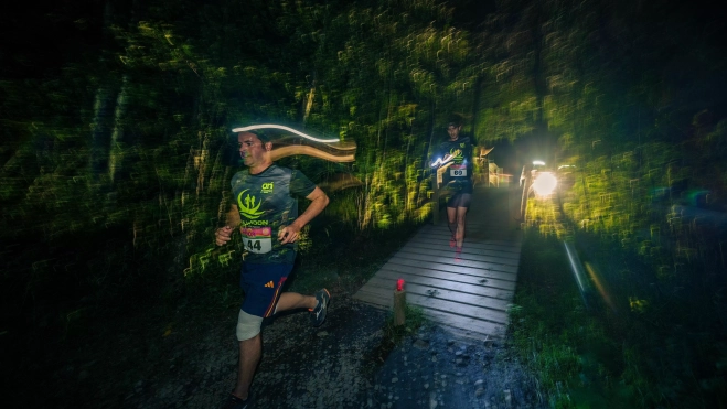 En plena carrera. En plena carrera.