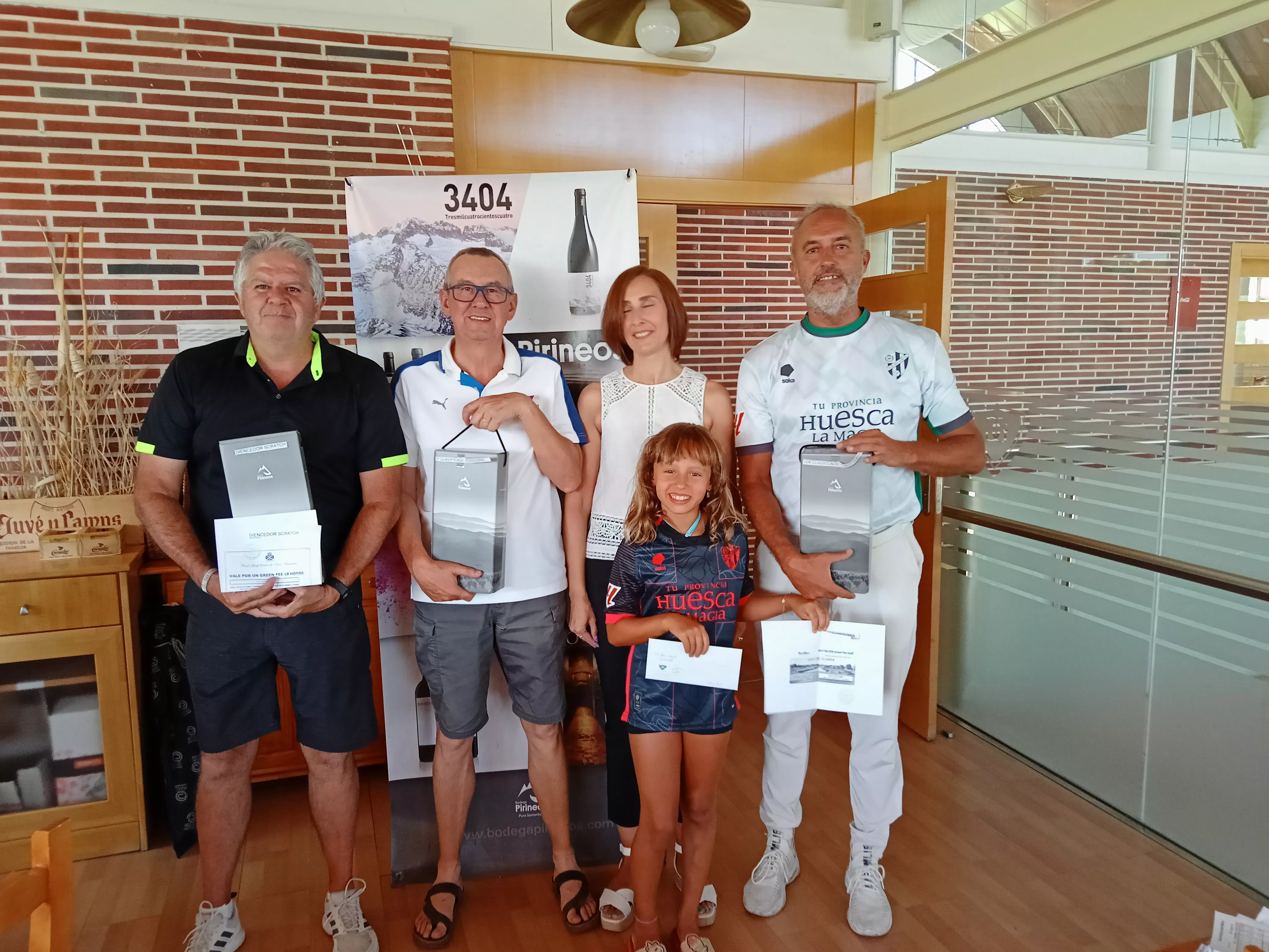 Premiados en la séptima prueba de la Liga Golf de Guara.