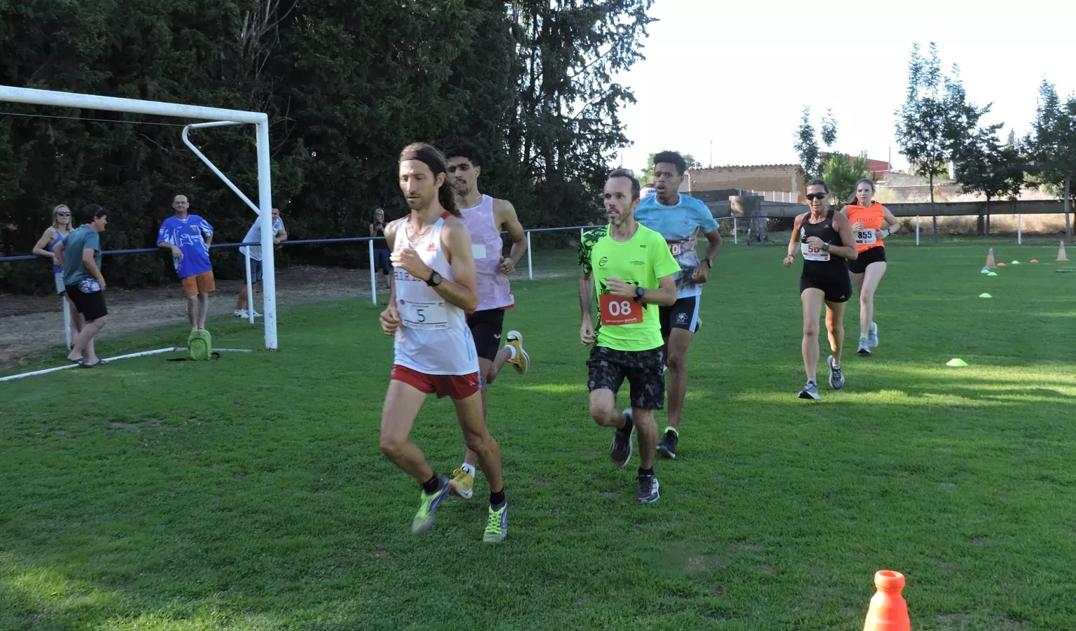 El grupo de cabeza masculino doblando a la cabeza femenina