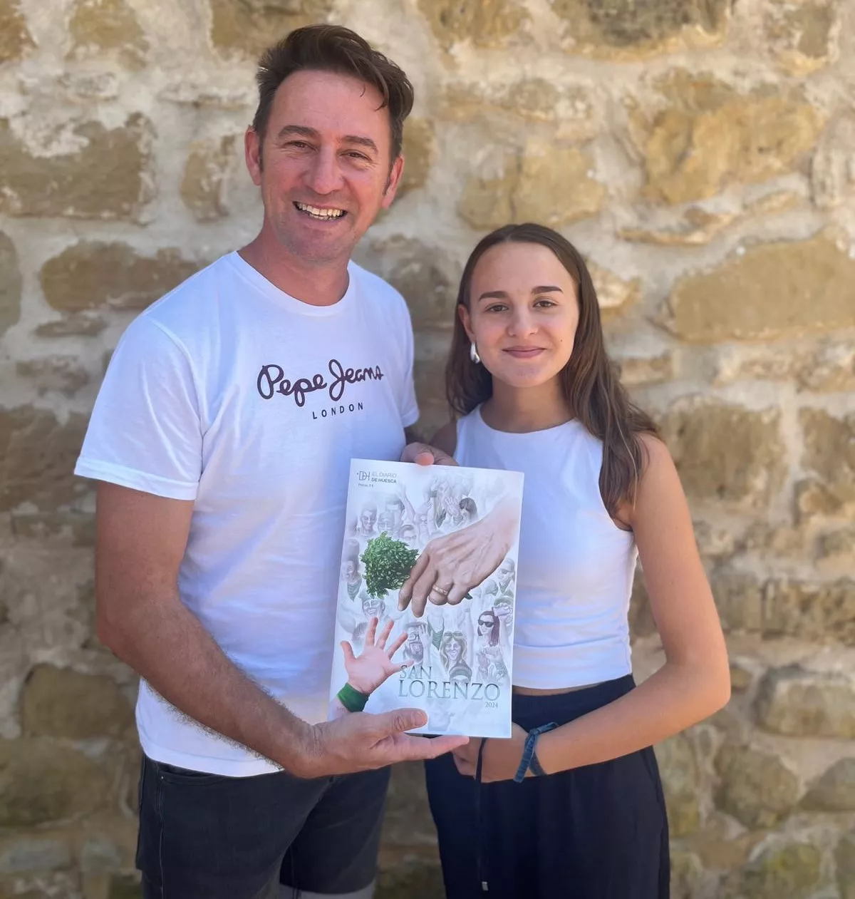 Roberto Ciria y su hija.