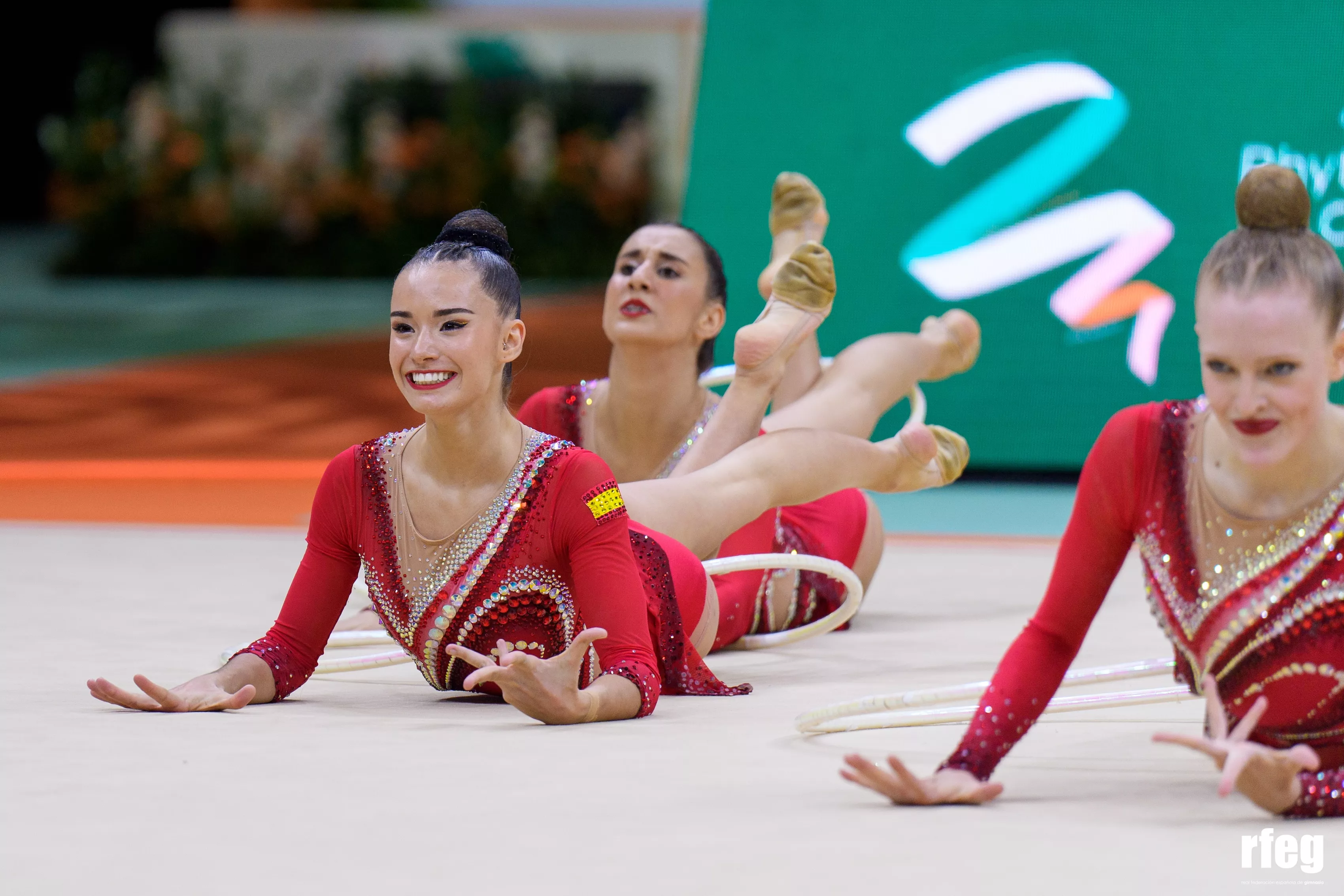 Inés Bergua, durante una competición. Foto: RFEG