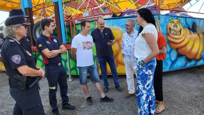 Imagen de la visita al recinto ferial. Imagen de la visita al recinto ferial.