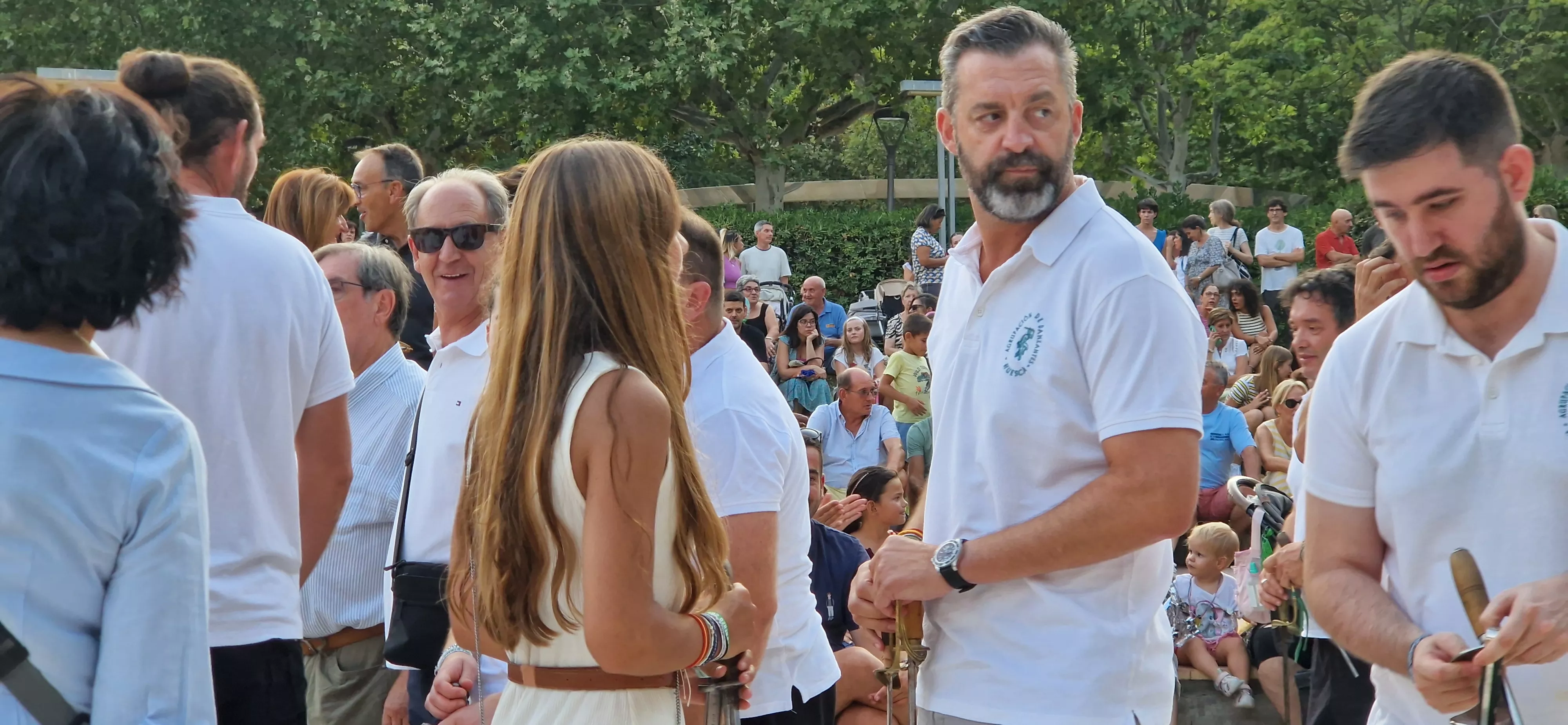 Ensayo general de los Danzantes y la Banda de Música de Huesca. Foto Myriam Martínez