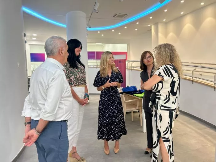 Mar Vaquero y Lorena Orduna en el Centro de Atención a Víctimas de Violencias Sexuales de Huesca